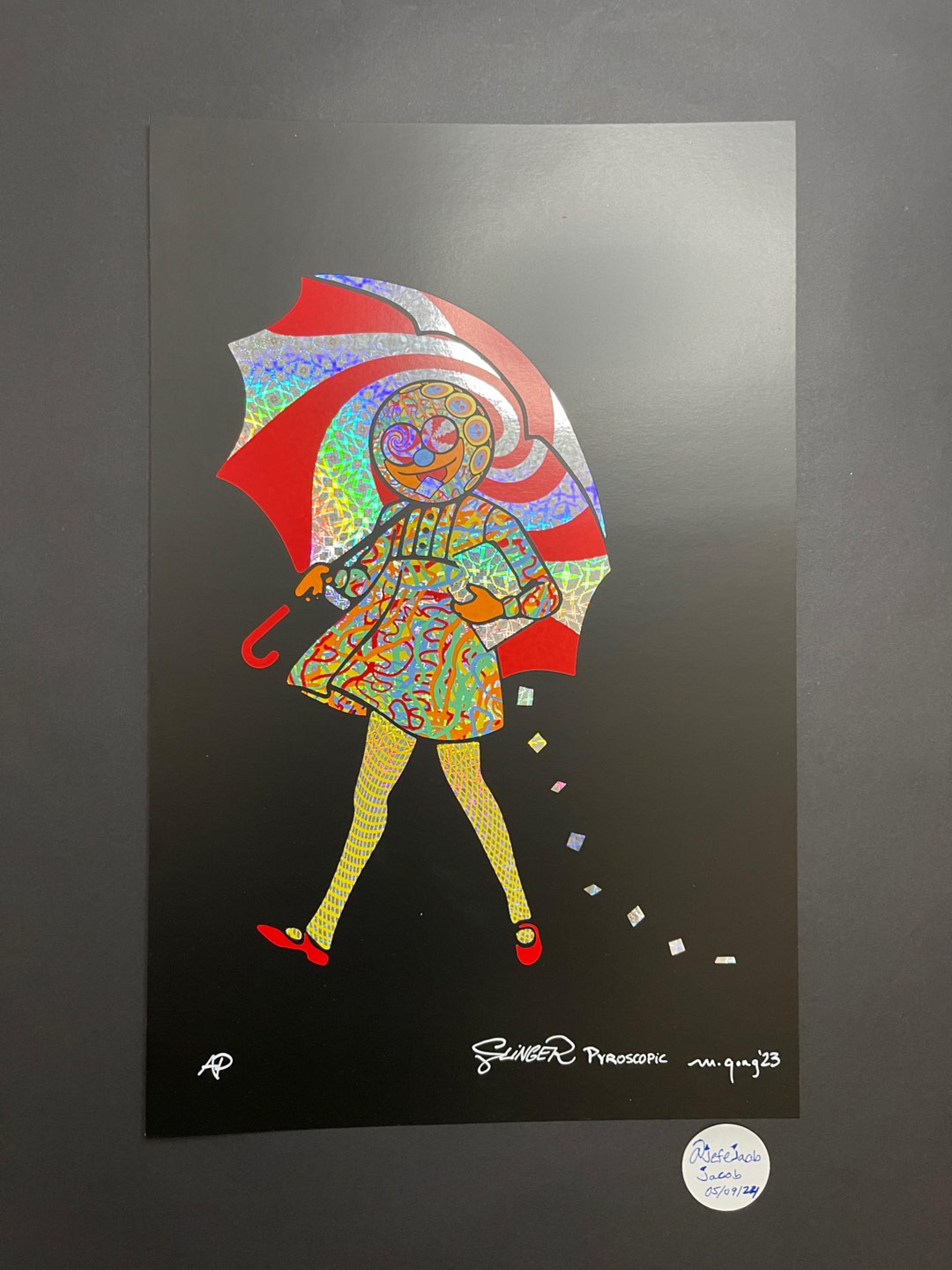 Preview pic of Slinger X Mike Gong Acid Eater “Foil” Print AP Artist Proof Edition