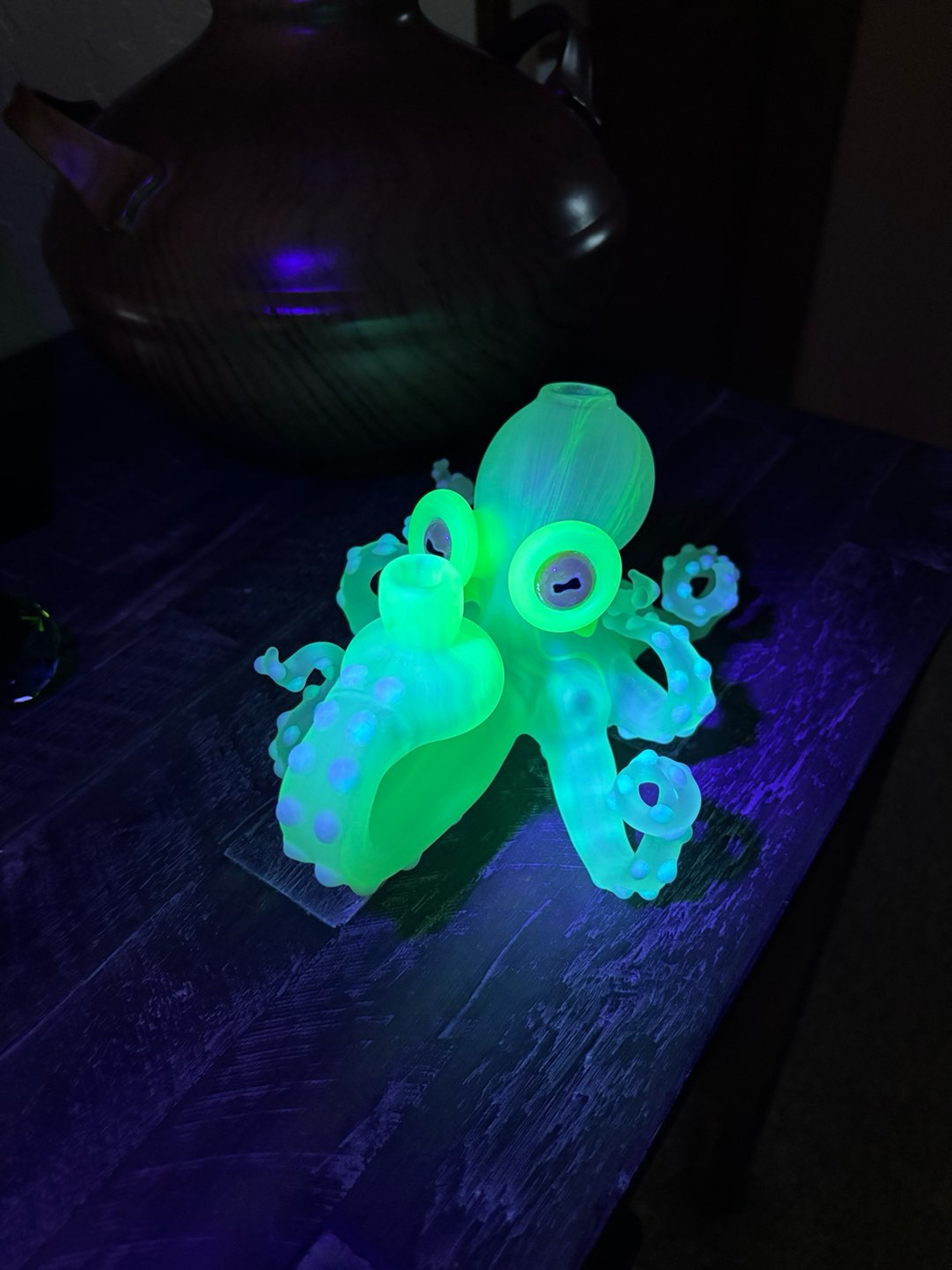 Preview pic of Pacini Glass Octopus rig UV reactive 10mm