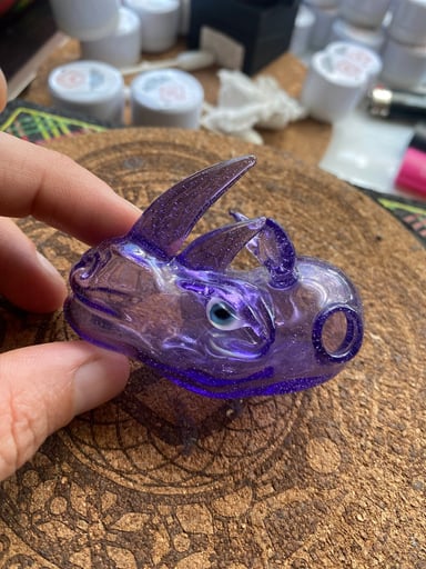 Preview pic of Purple lollipop @rushglass pendant