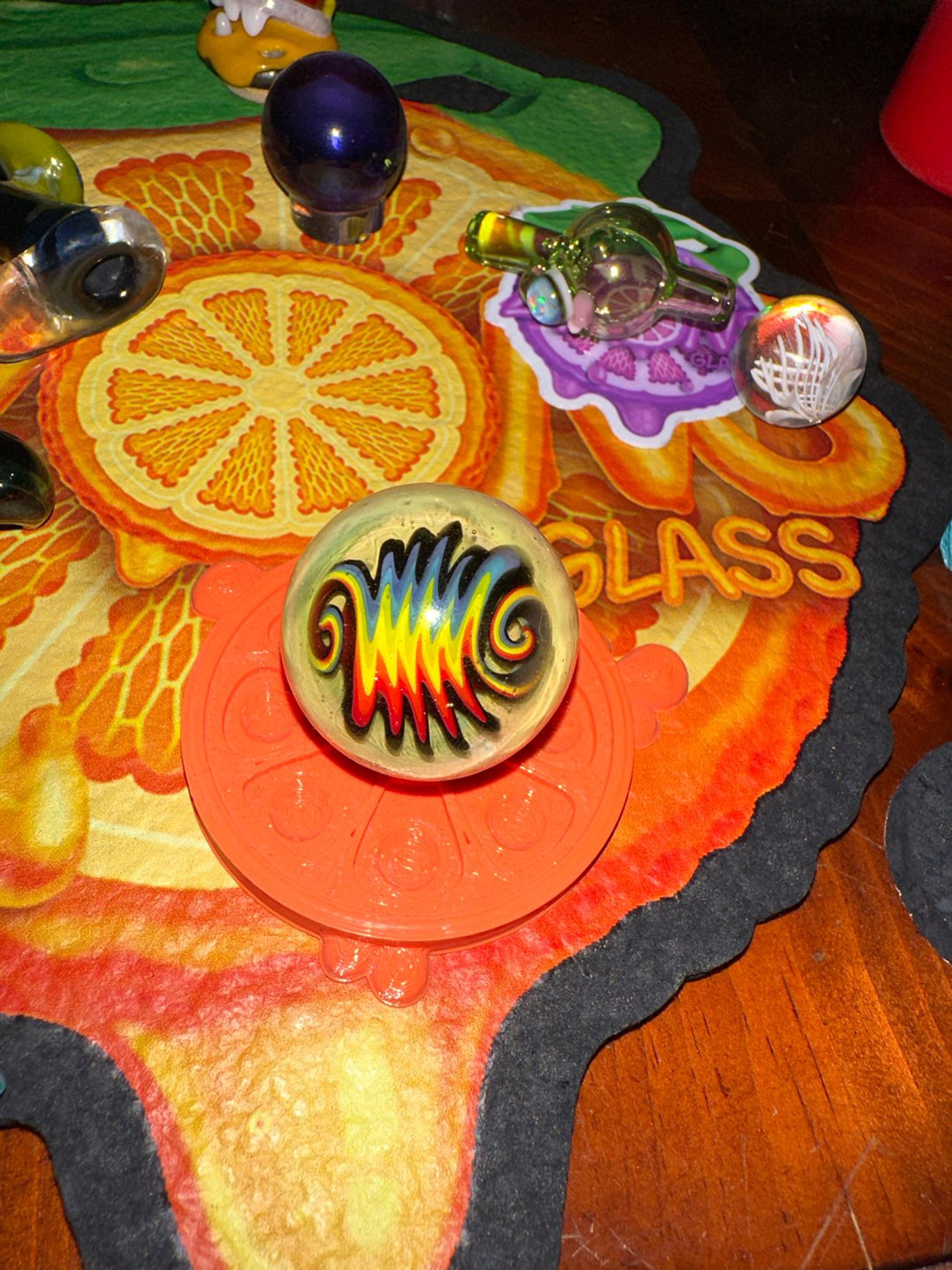 Preview pic of UV Wigwag Marble w/ Carved Back