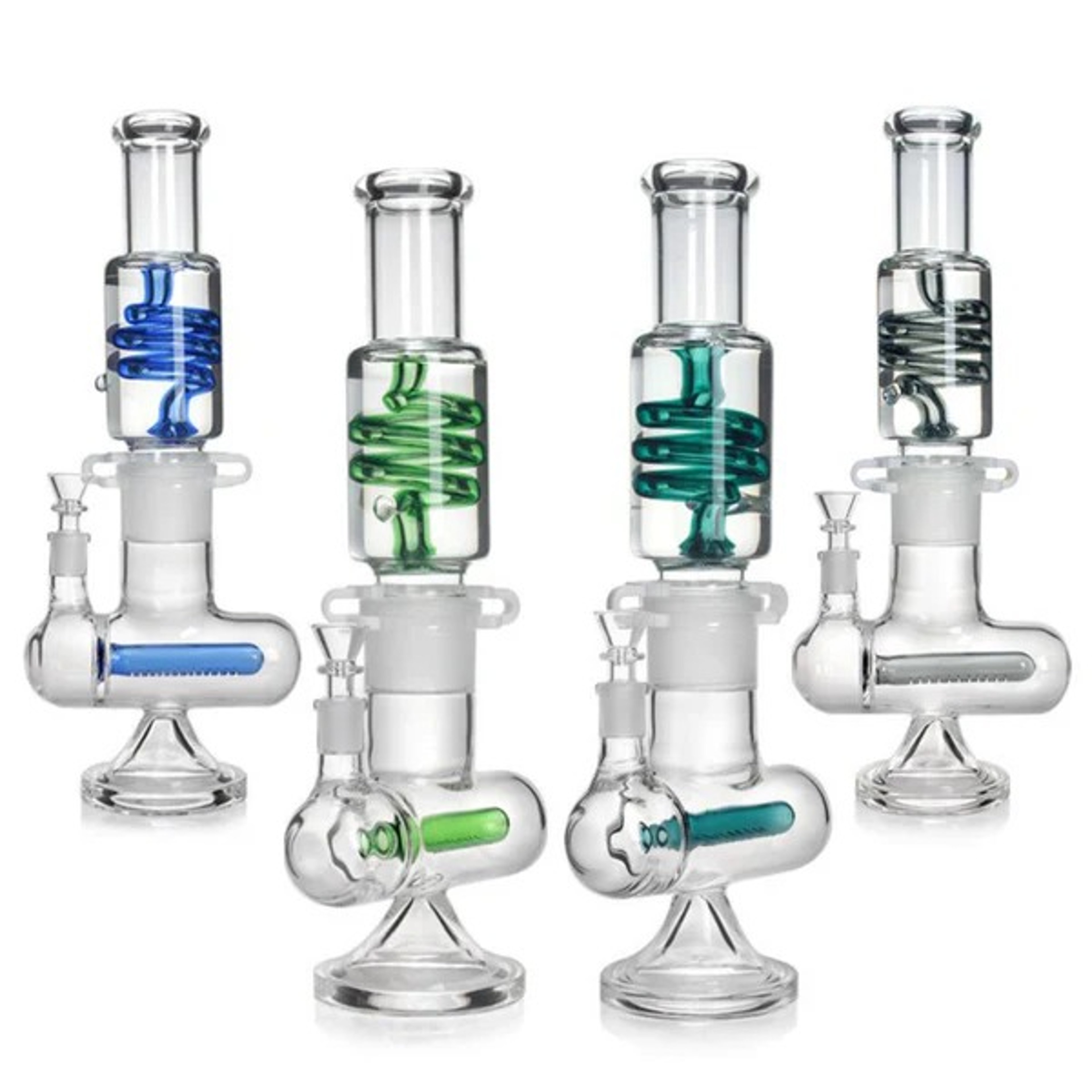 Preview pic of 14 inches Freezable Glycerin Coil - 7mm Thick Glass Smoking Water Pipe