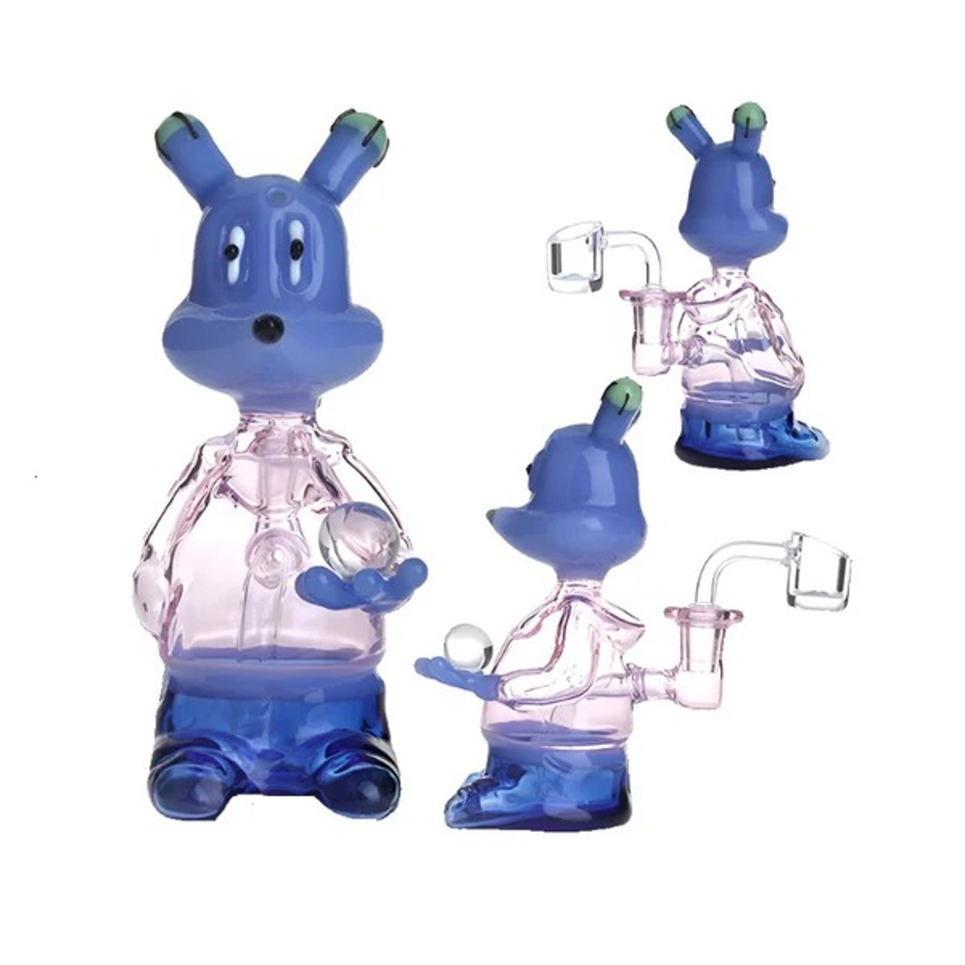 Preview pic of 6.2 Inches Cartoon Cute Glass Smoking Water Pipe