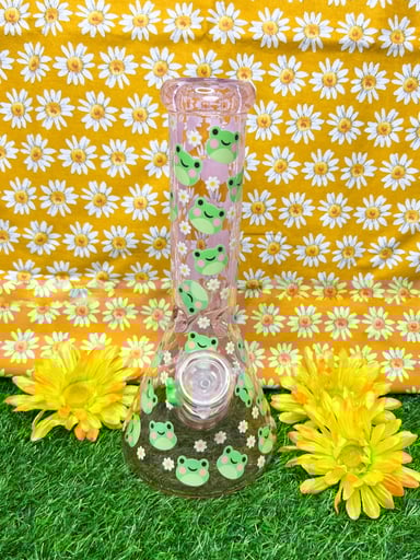Preview pic of Pink Frog 12in Beaker Bong