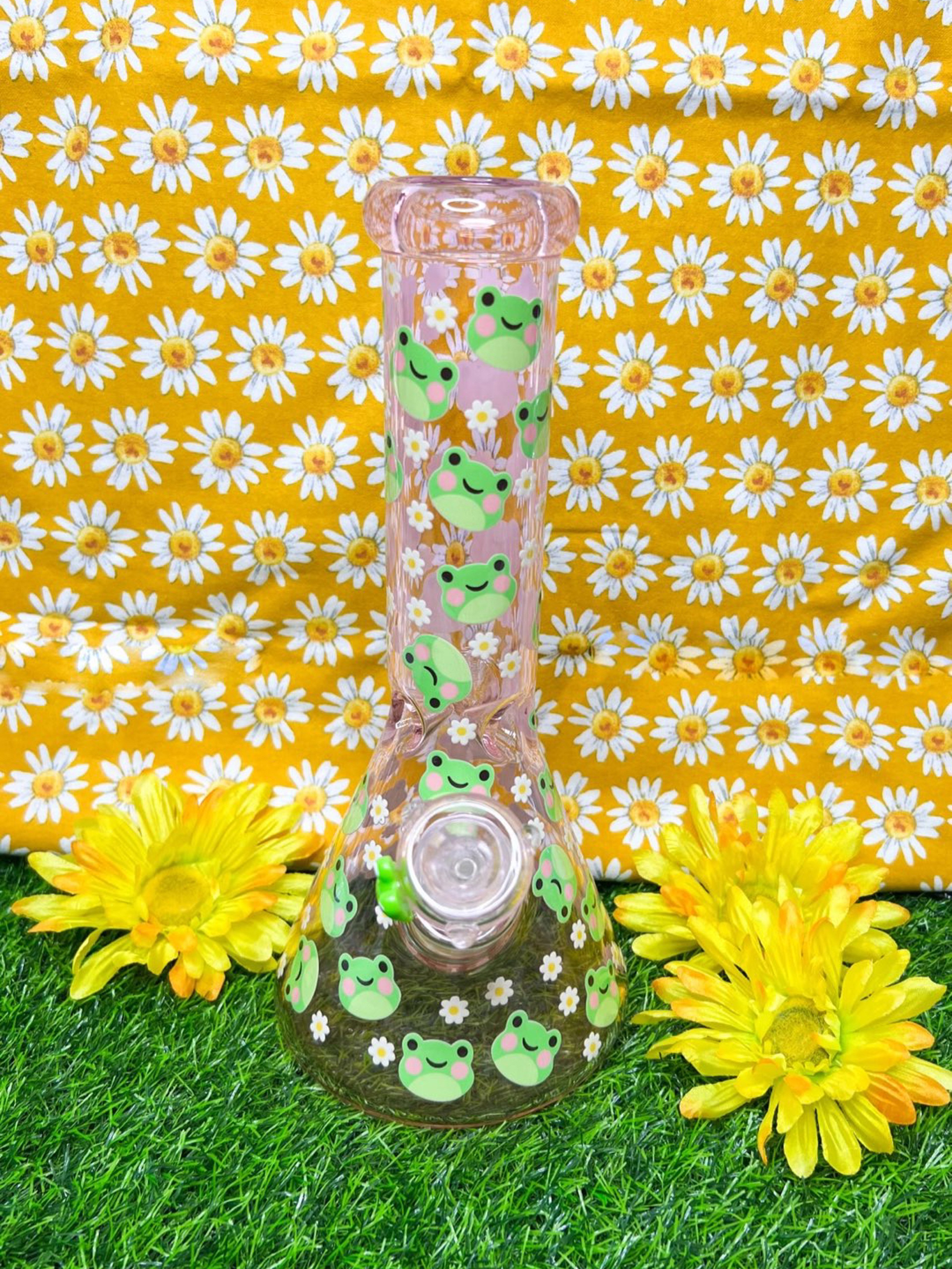 Preview pic of Pink Frog 12in Beaker Bong