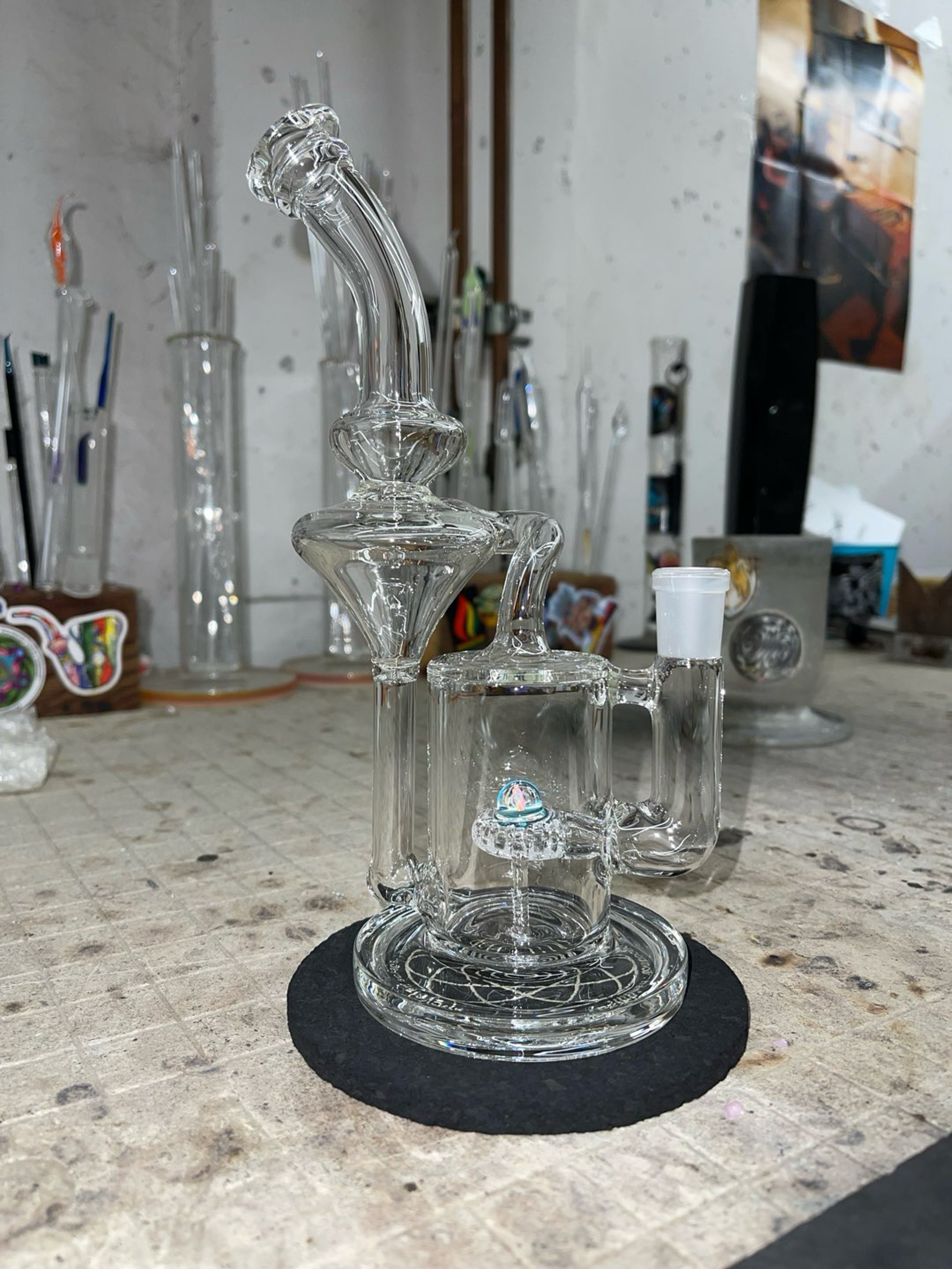 Preview pic of Recycler opal on perc 14mm 9.5” tall