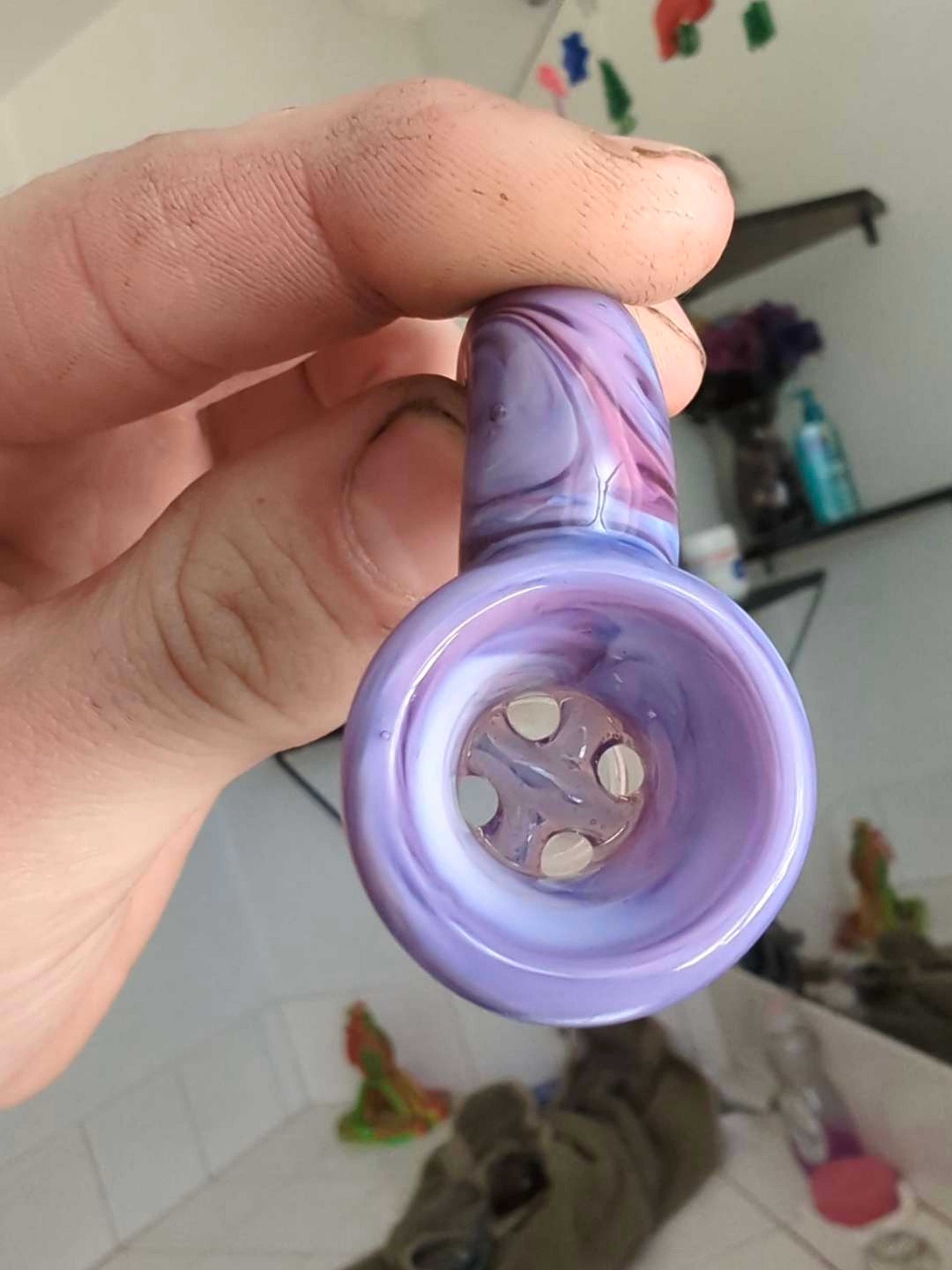 Preview pic of LX1984 purple/pink color mix 18mm 4hole