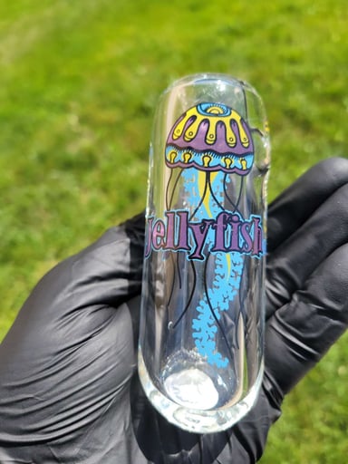 Preview pic of JELLYFISH GLASS PUSH BUBBLER