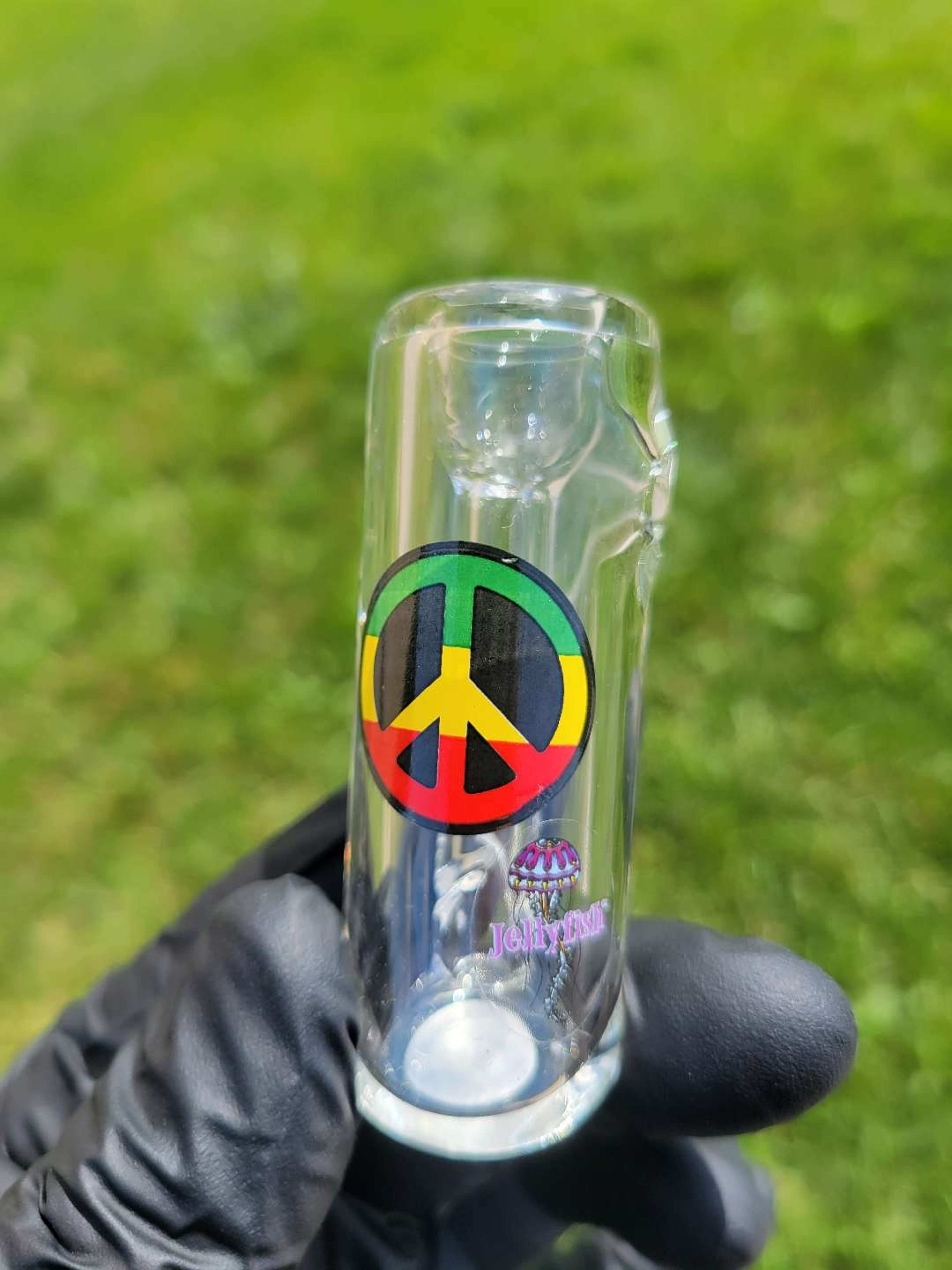 Preview pic of JELLYFISH GLASS PUSH BUBBLER