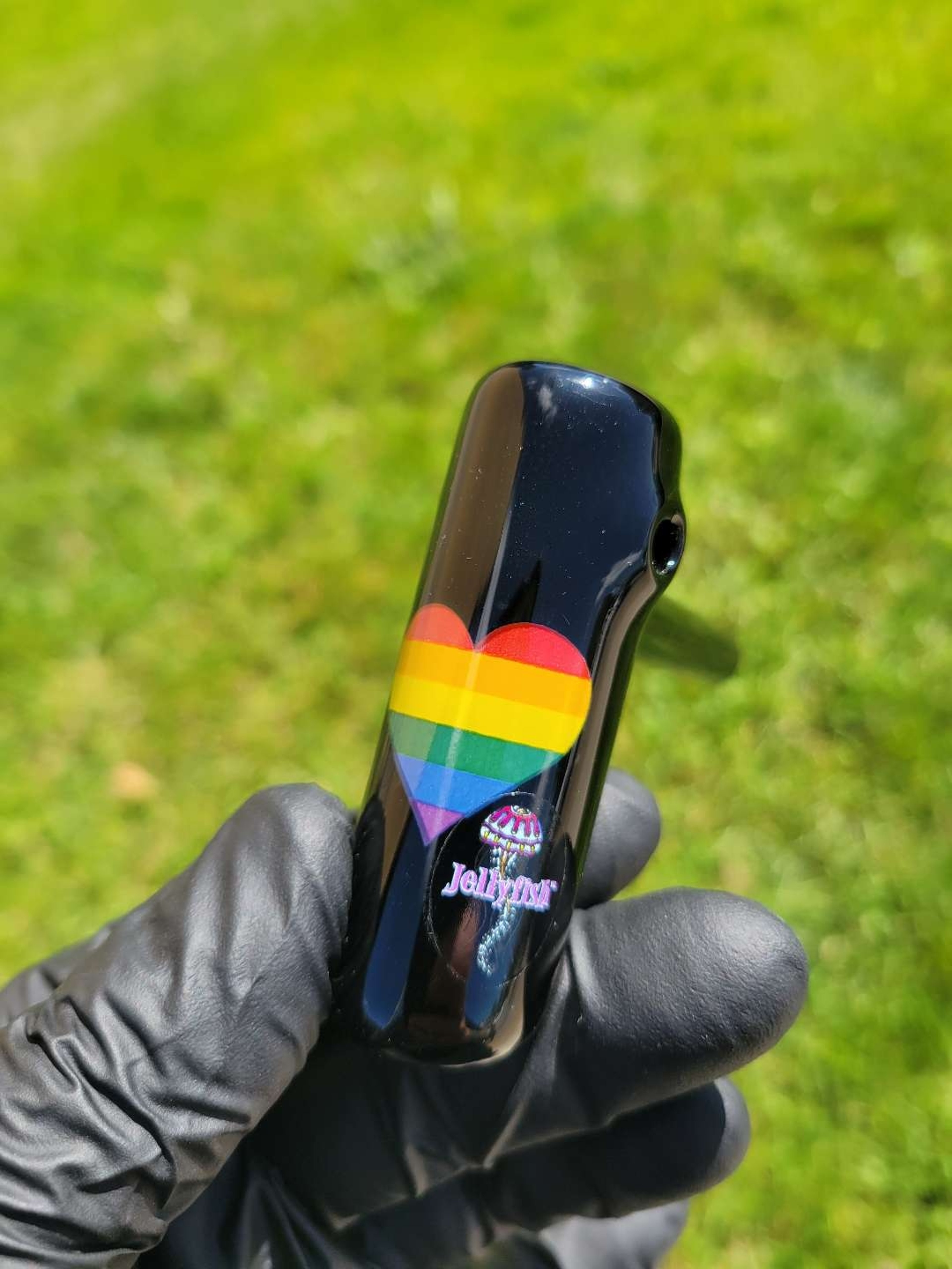 Preview pic of JELLYFISH GLASS PUSH BUBBLER