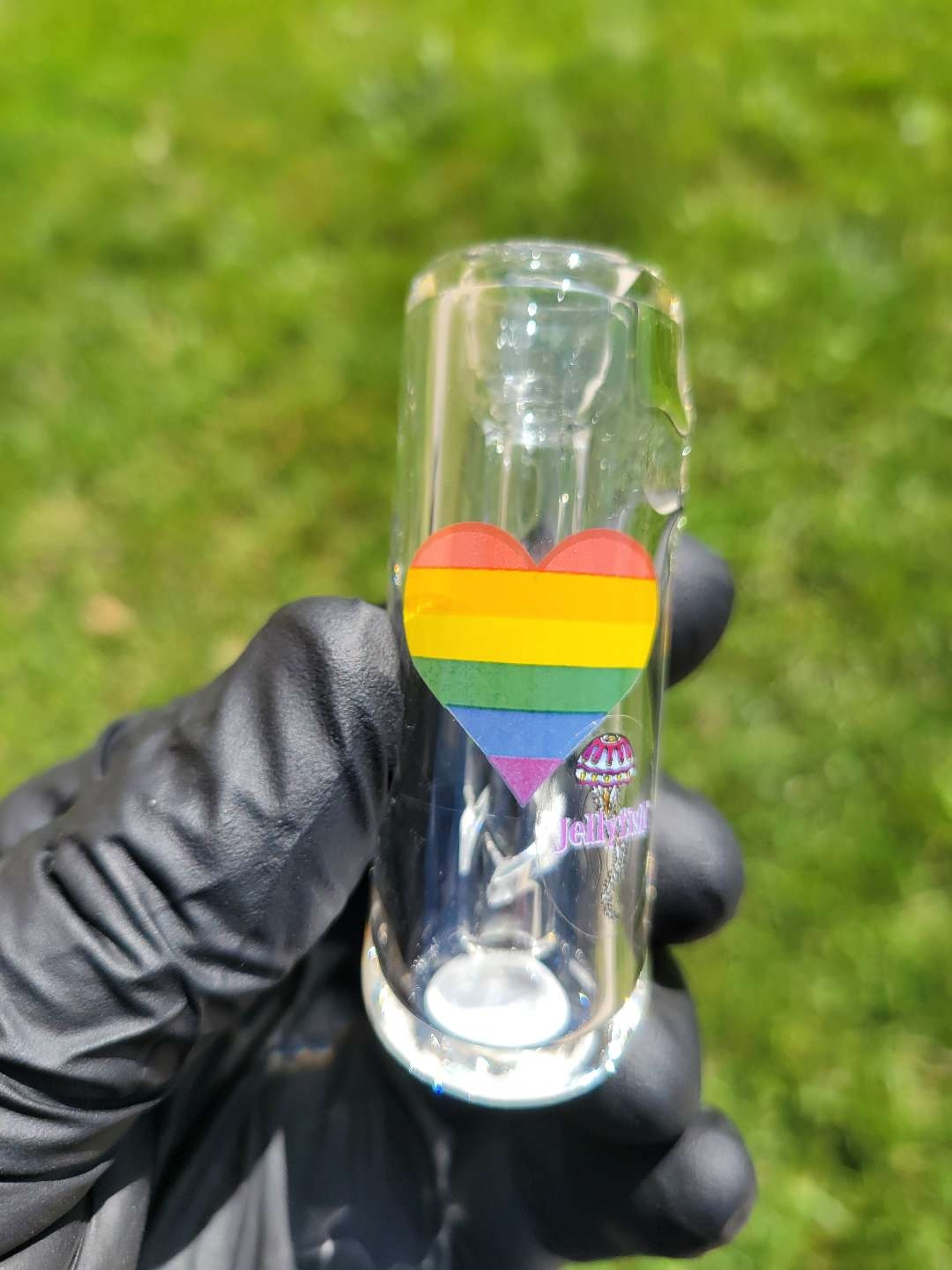 Preview pic of JELLYFISH GLASS PUSH BUBBLER