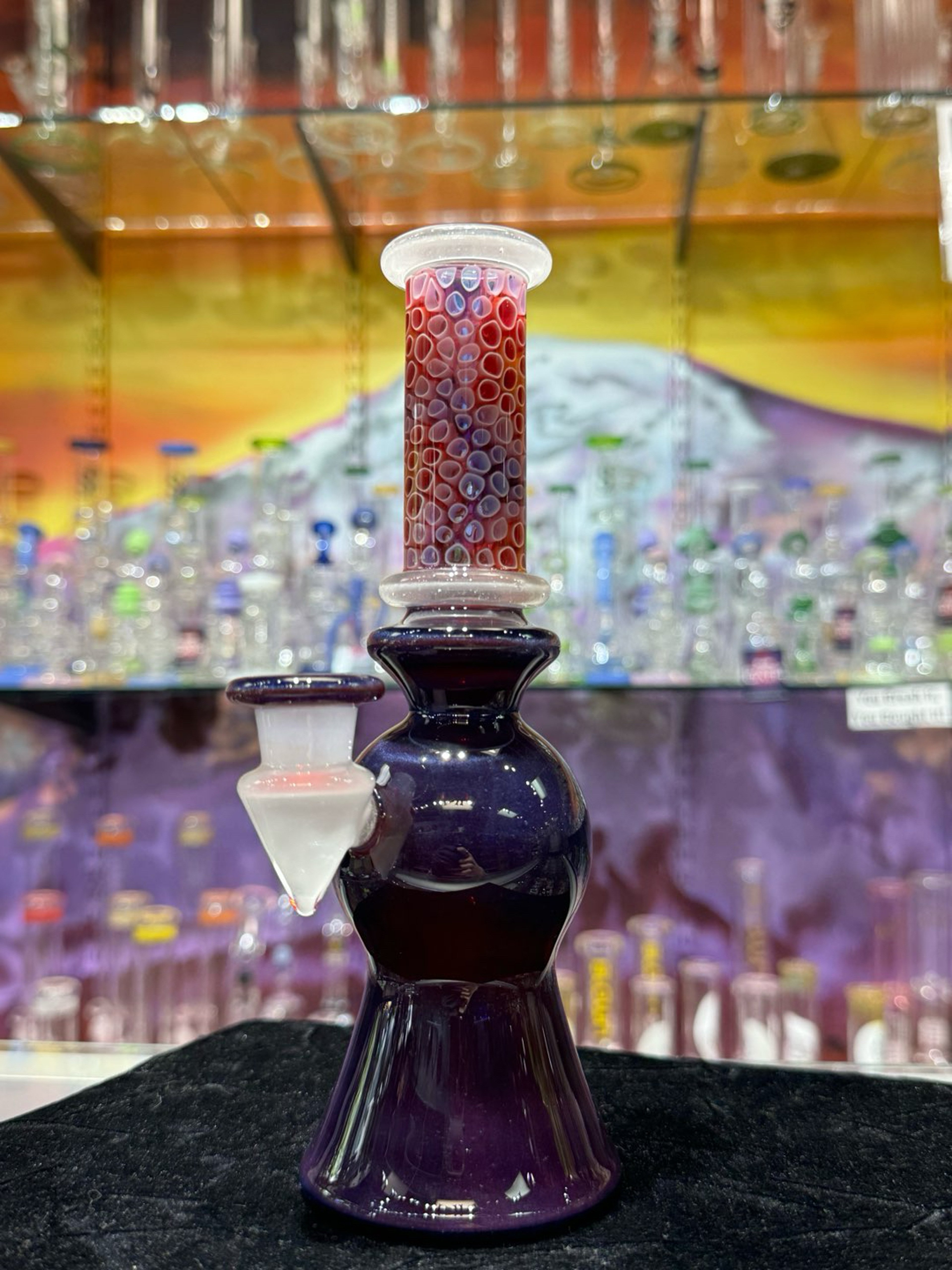 Preview pic of Gold Amethyst over white Satin Millie slice rig by Scotty Mickle