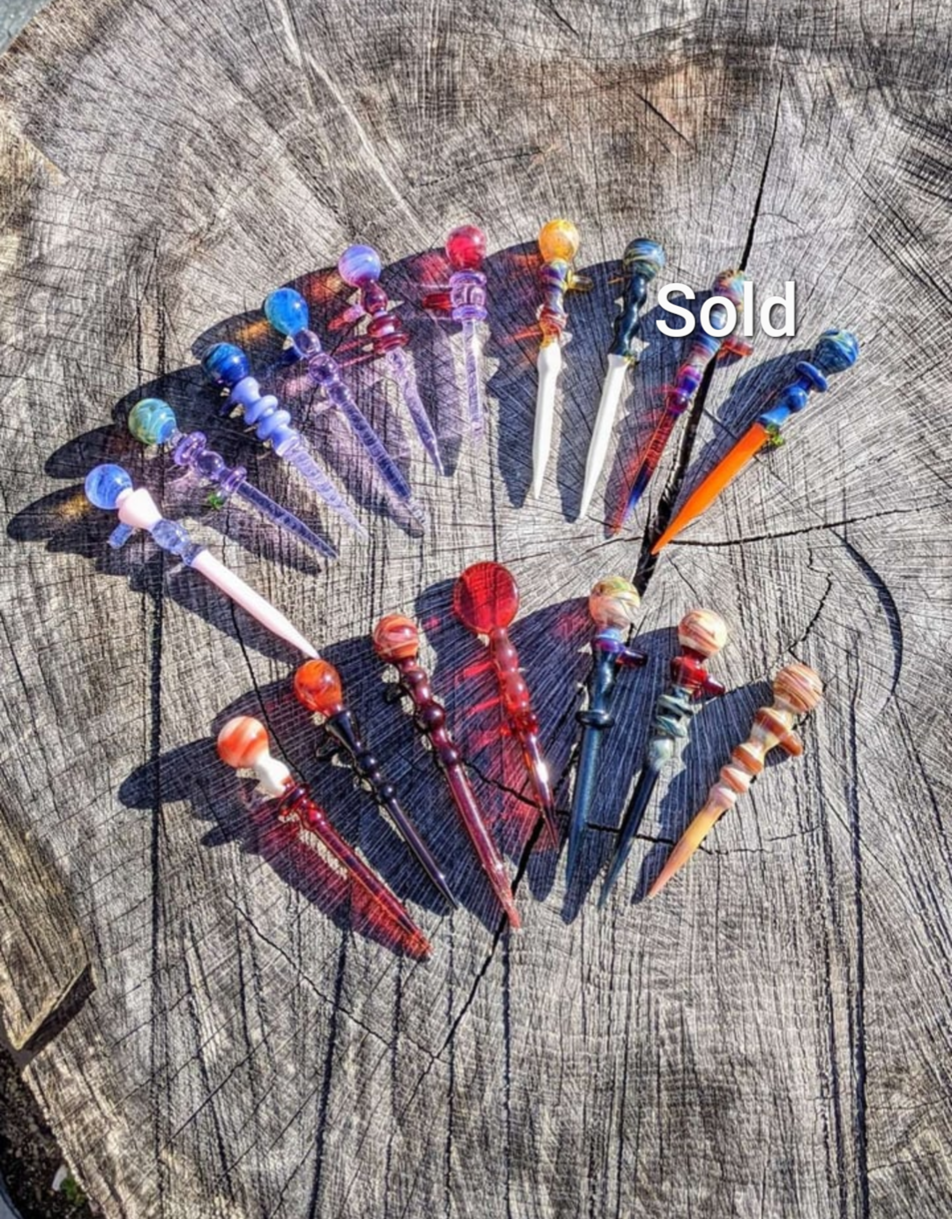 Preview pic of Hand Blown Tools/Pokers $25 each ***Ships Free**