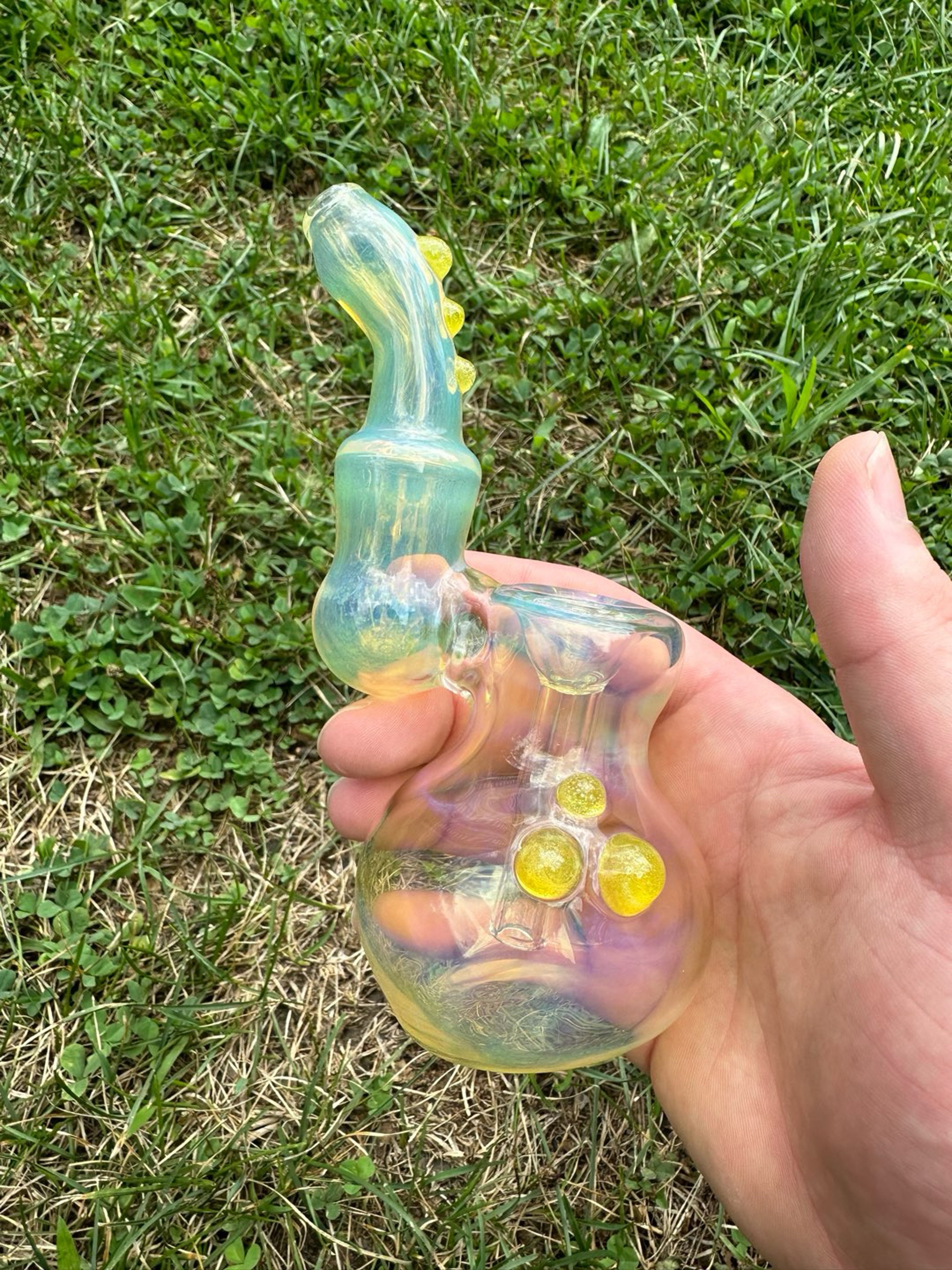 Preview pic of Fume bubbler w/ yellow accents