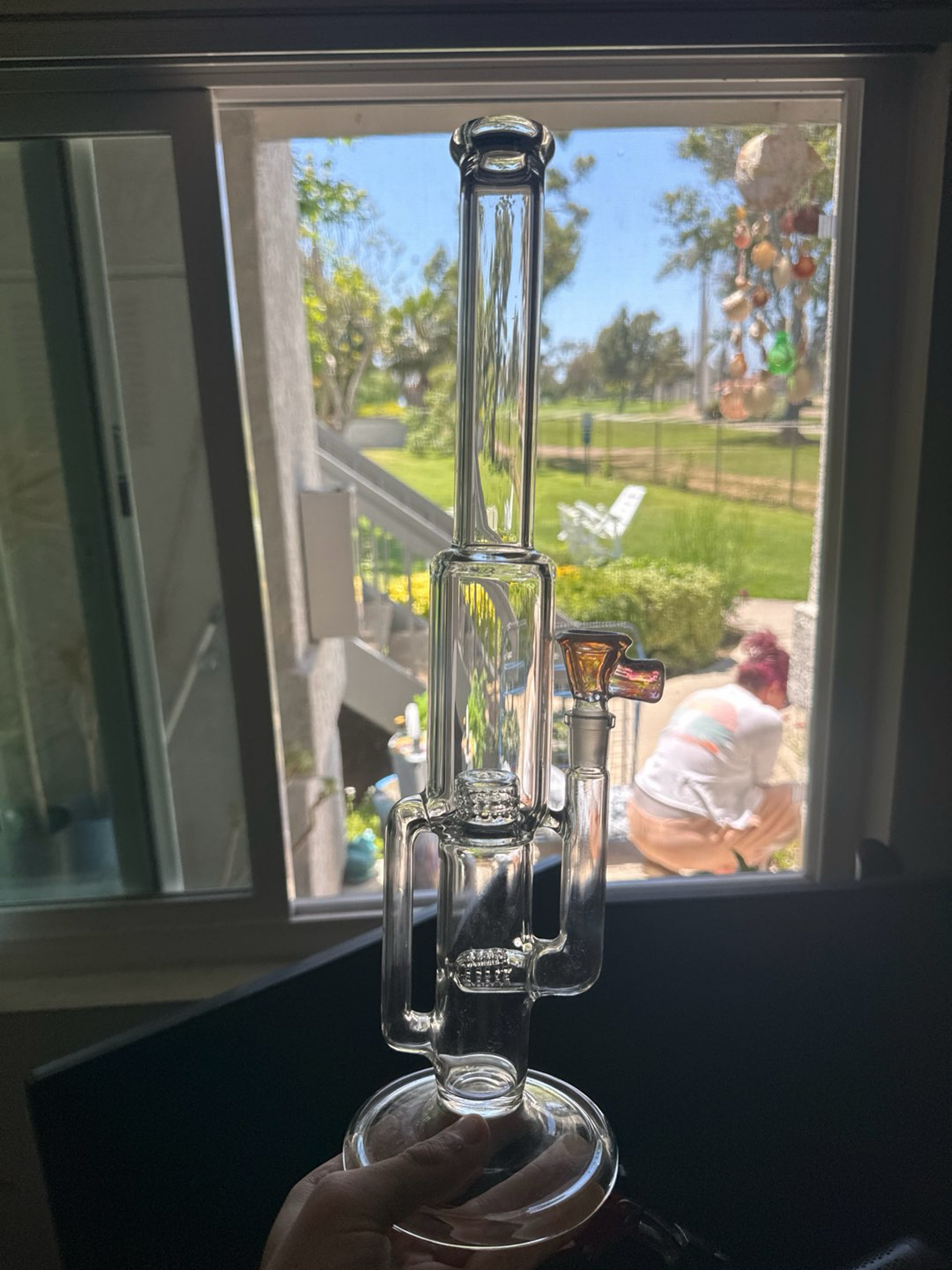 Preview pic of Uzzi Glass Cap Cycler w/ 3 hole slide