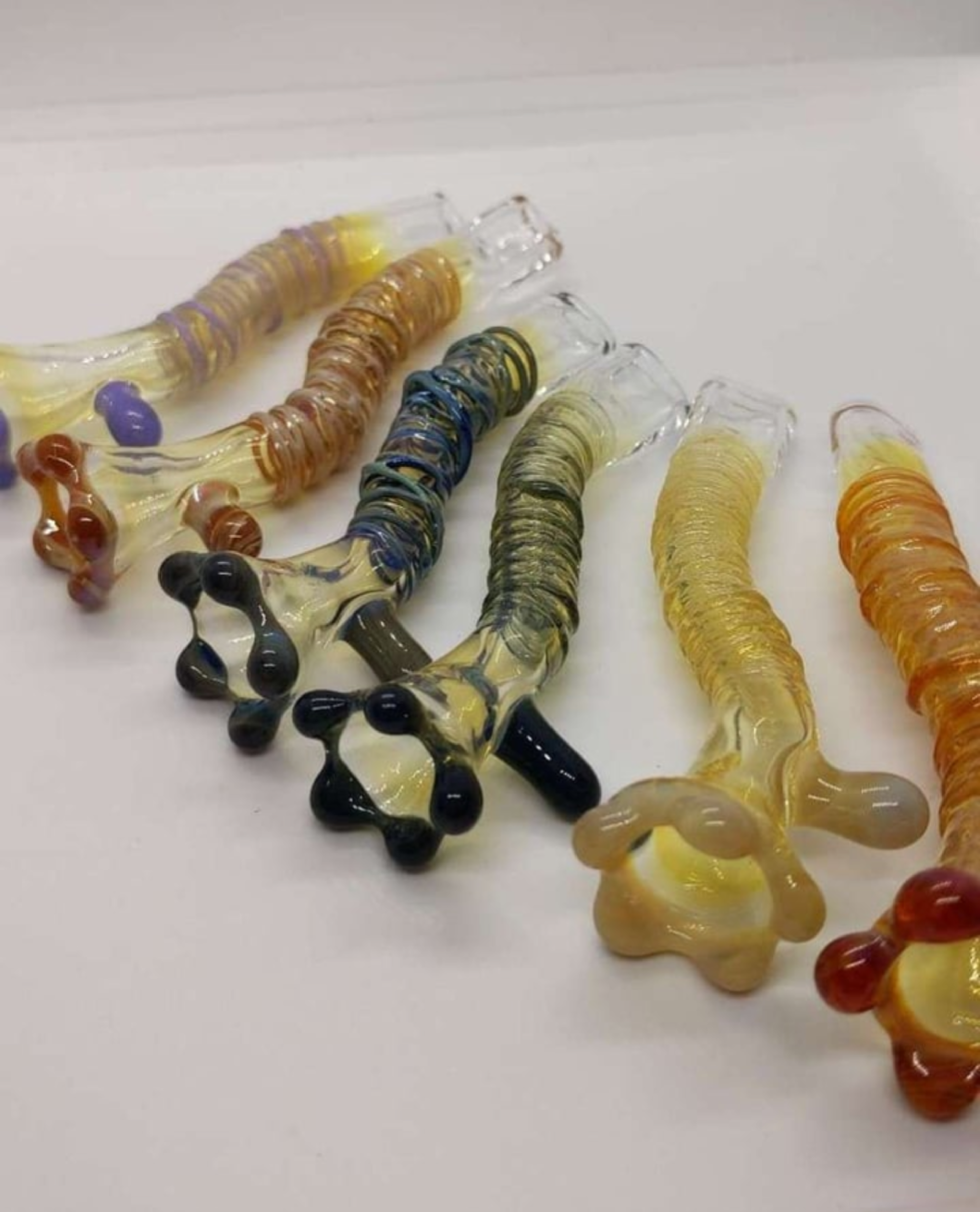 Preview pic of Hand Blown Wavy Chillums *Ships Free**