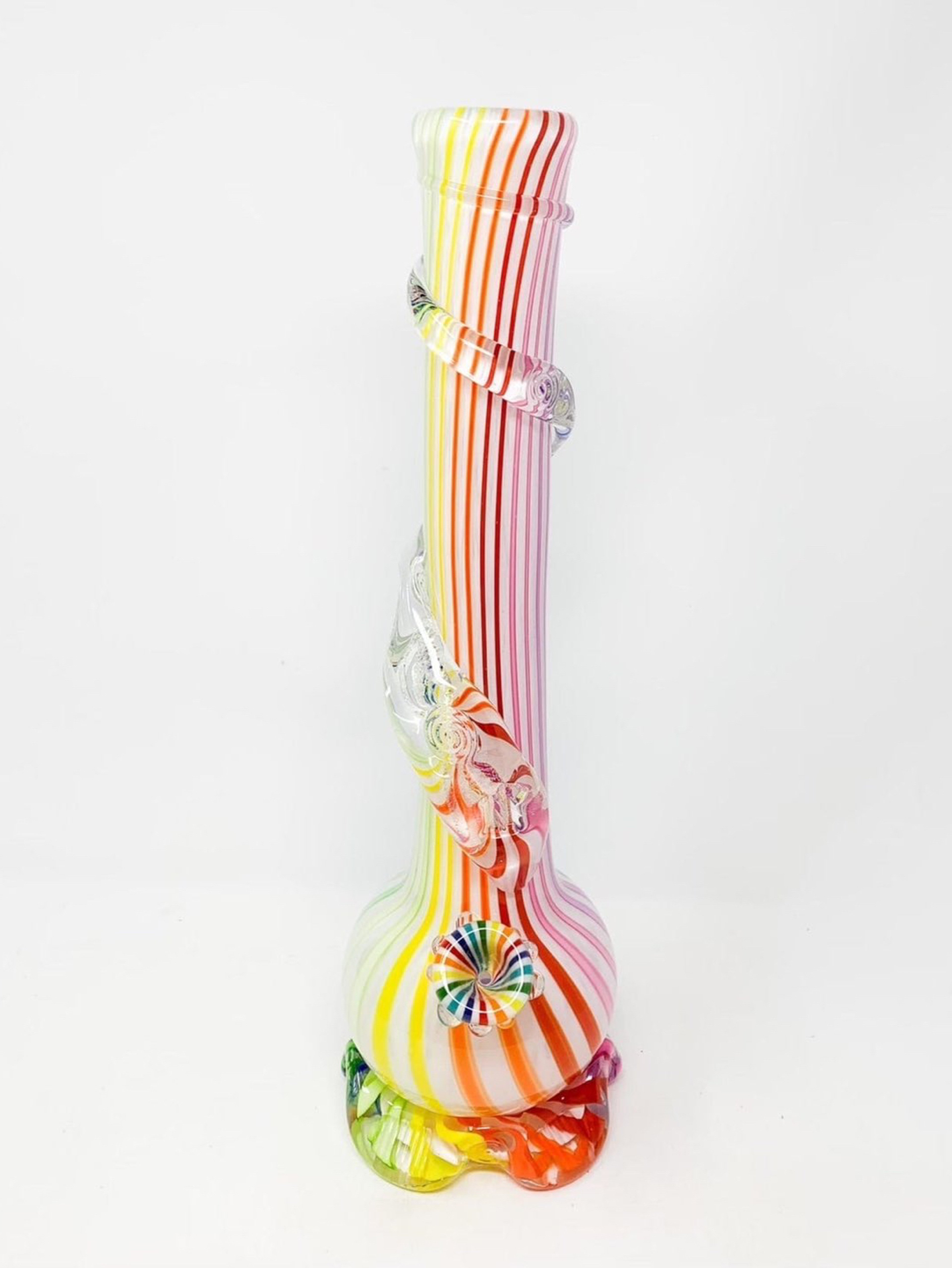 Preview pic of Noble Glass Rainbow Cane 16in Soft Glass Beaker