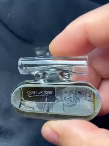 Preview pic of SALE!!🔥🛹 "Skate or Dab" Pendant w FREE Dabtool