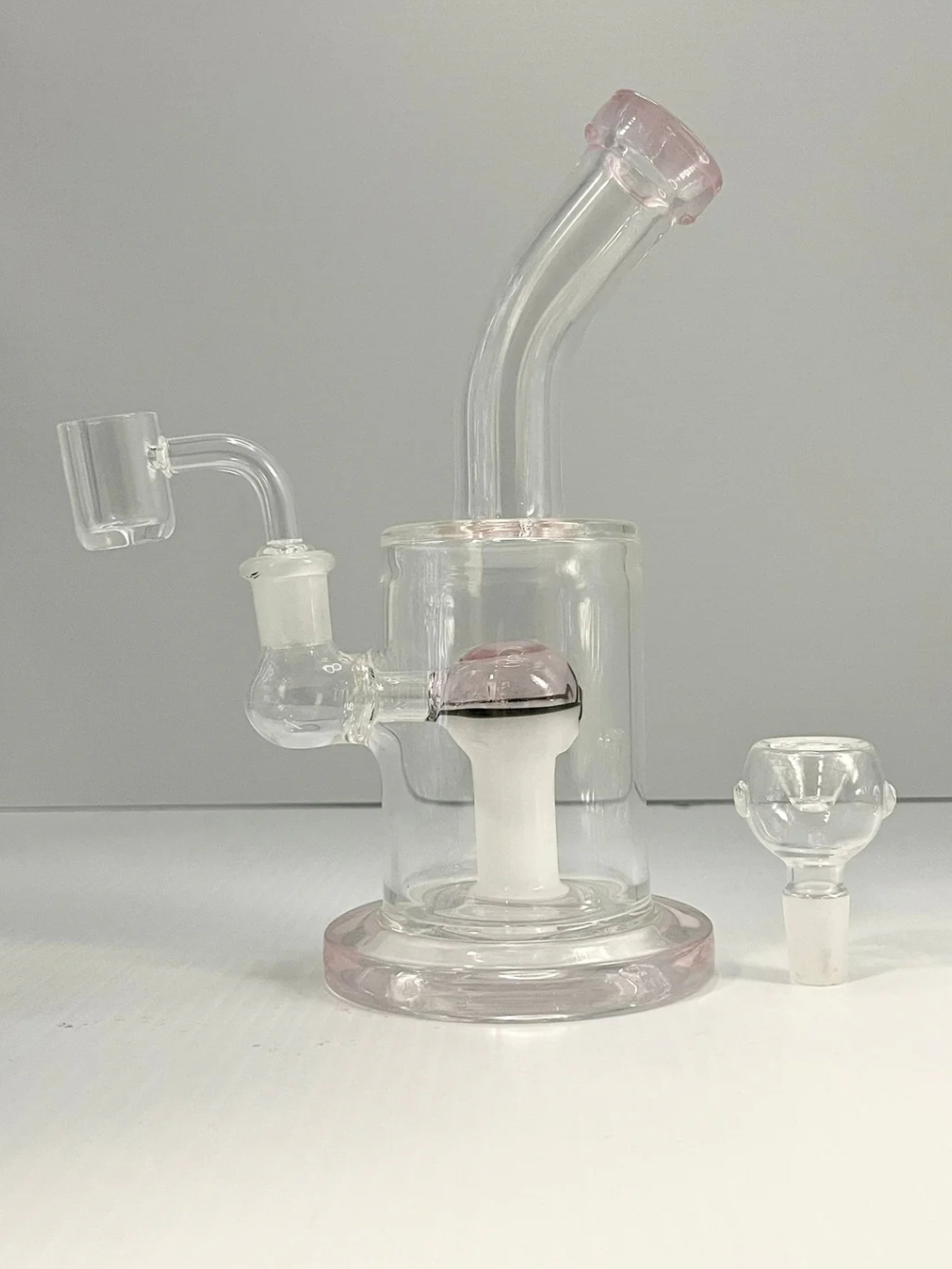 Beautiful sexy Light Pink 🩷 base Glass Rig image 0