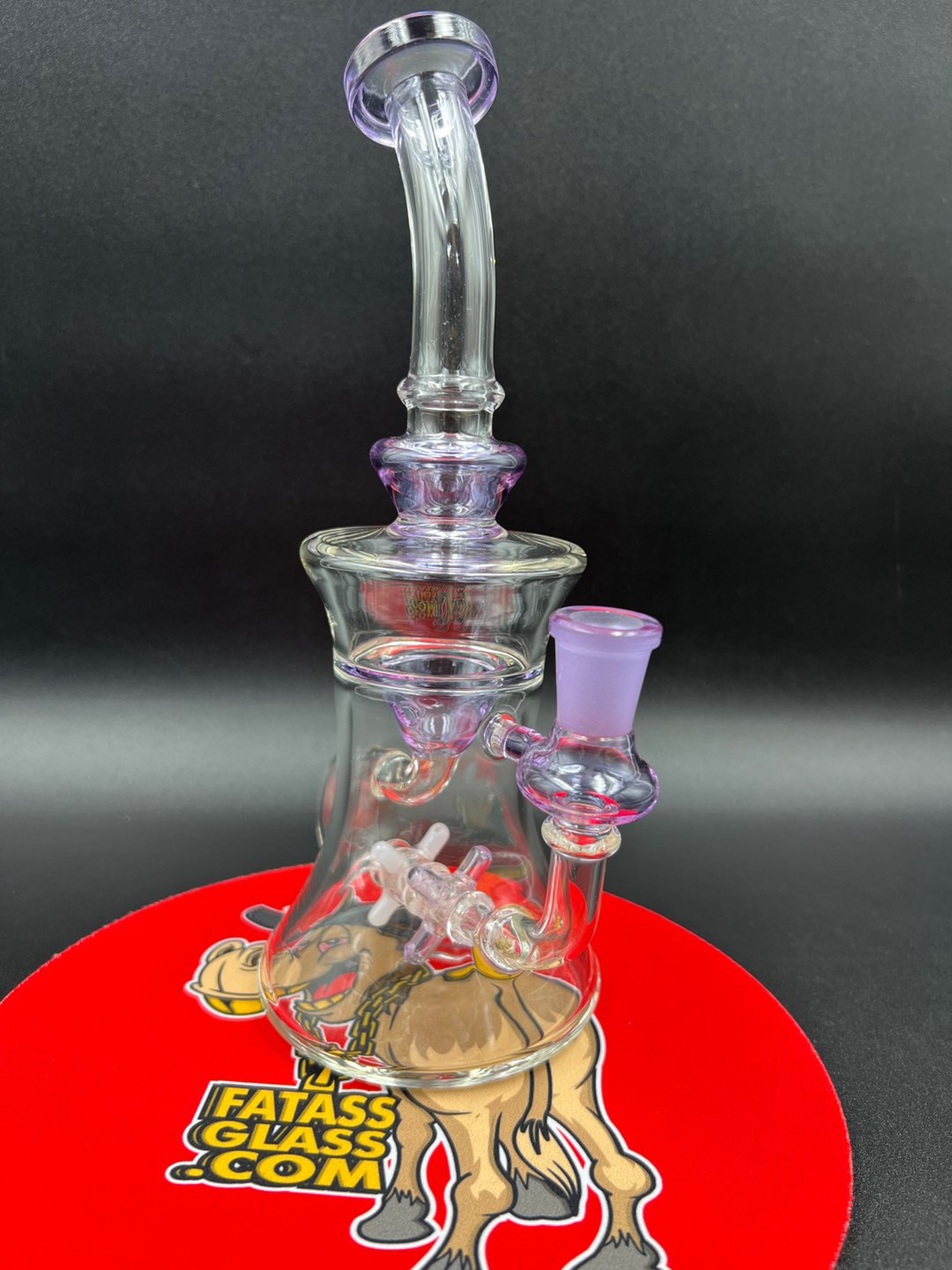 Preview pic of 9" 14mm Propeller Percolator Recycler: Revolutionize Your Smoking Experience