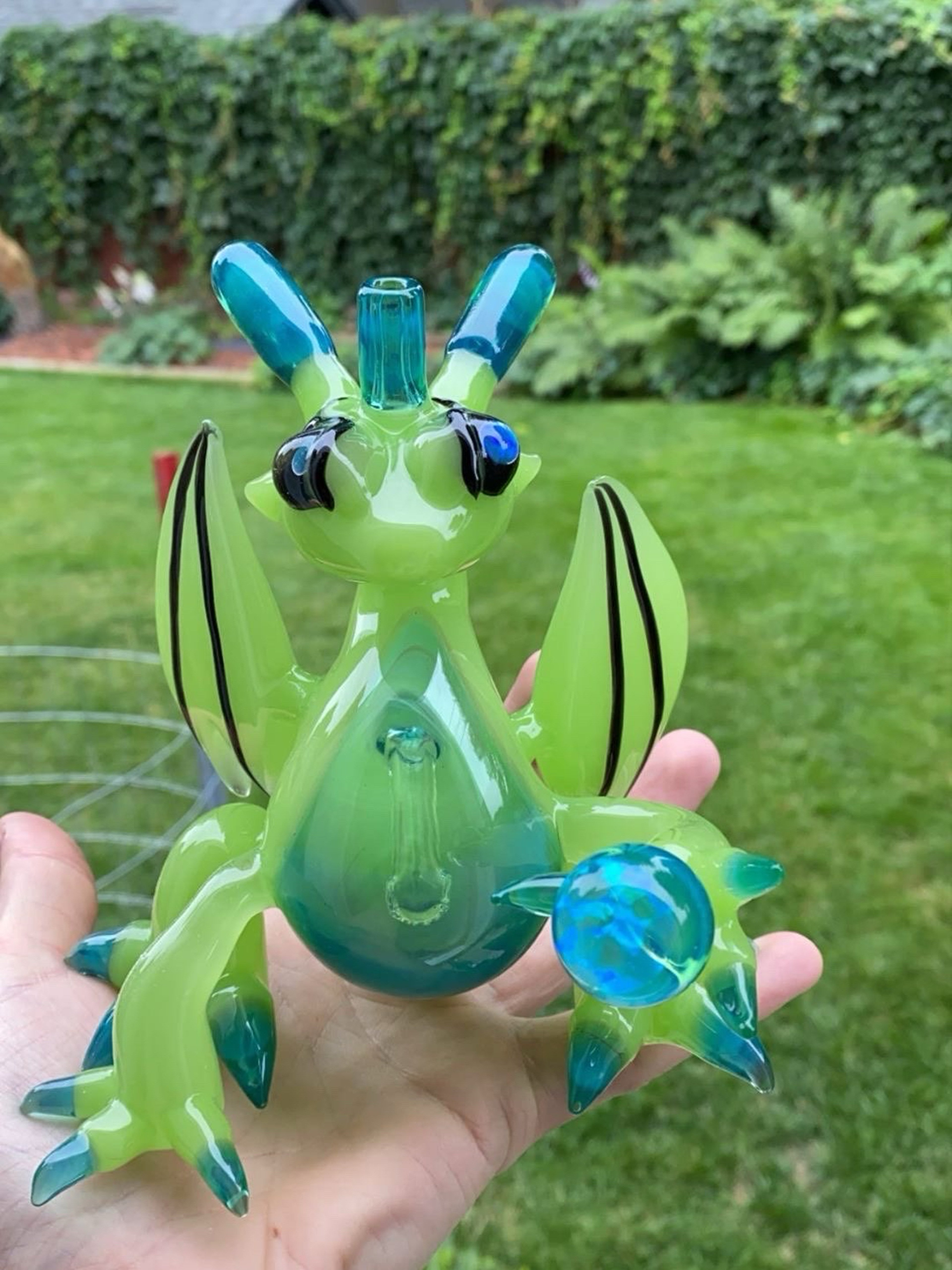 Enchanting Mitzel Glass Dragon Set - Handcrafted Fantasy Masterpieces image 0