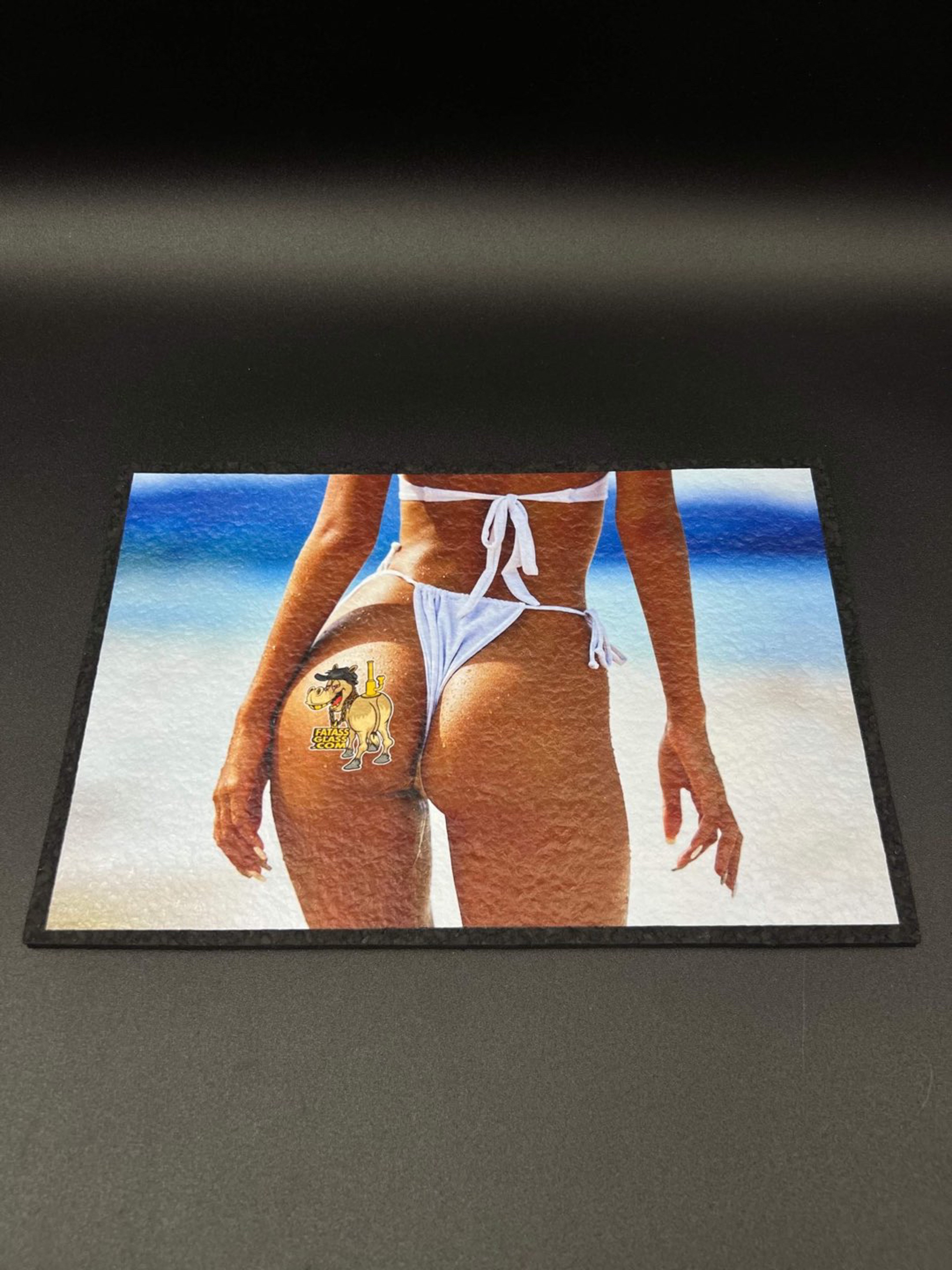 Preview pic of Mood Mats x Fat Ass Glass 7.5″ x 11″ Glass Pad