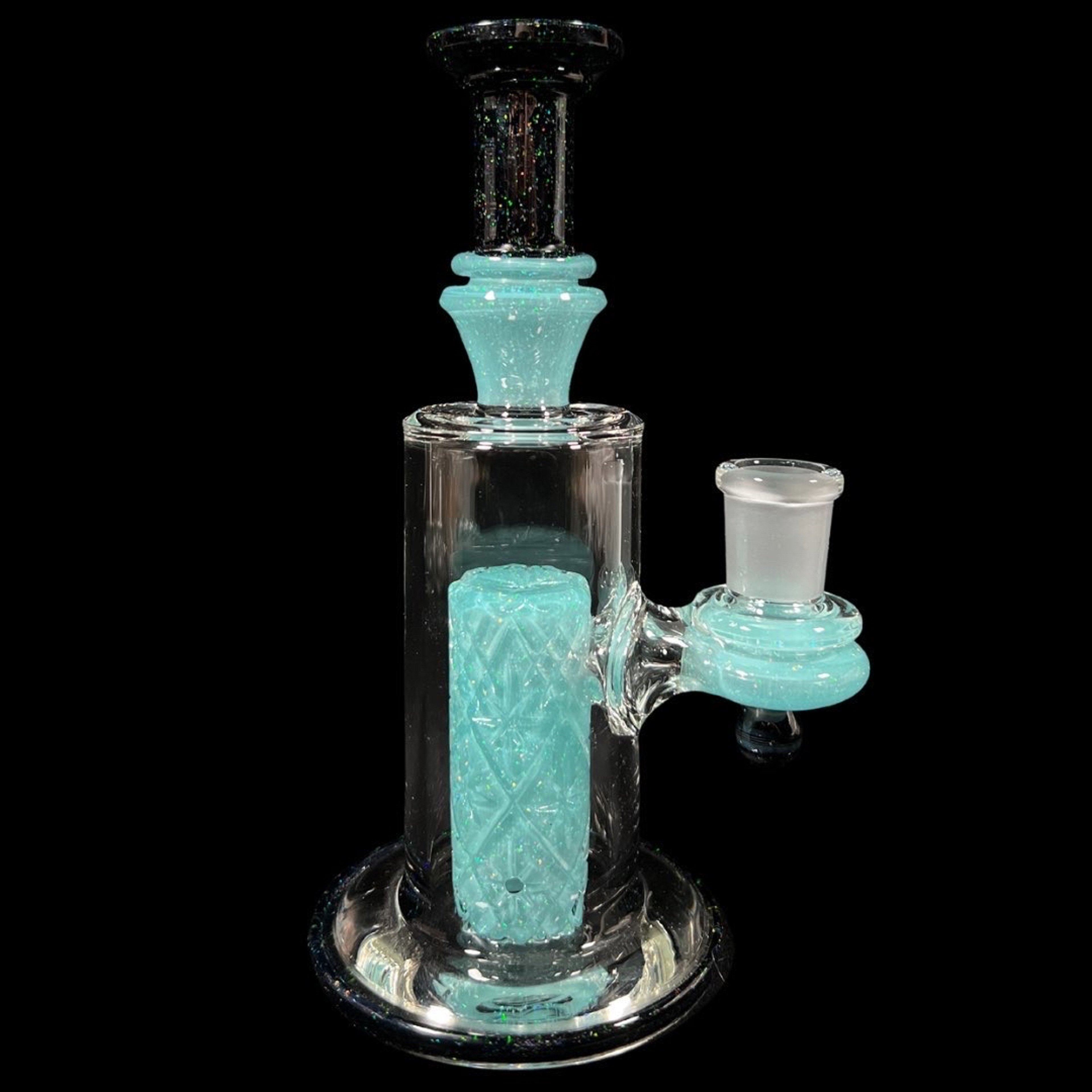 Enjoy and Prosper 1 of 1 14mm Rig + Carved Carb Cap + “E&P Banger and Spinner cap” image 0