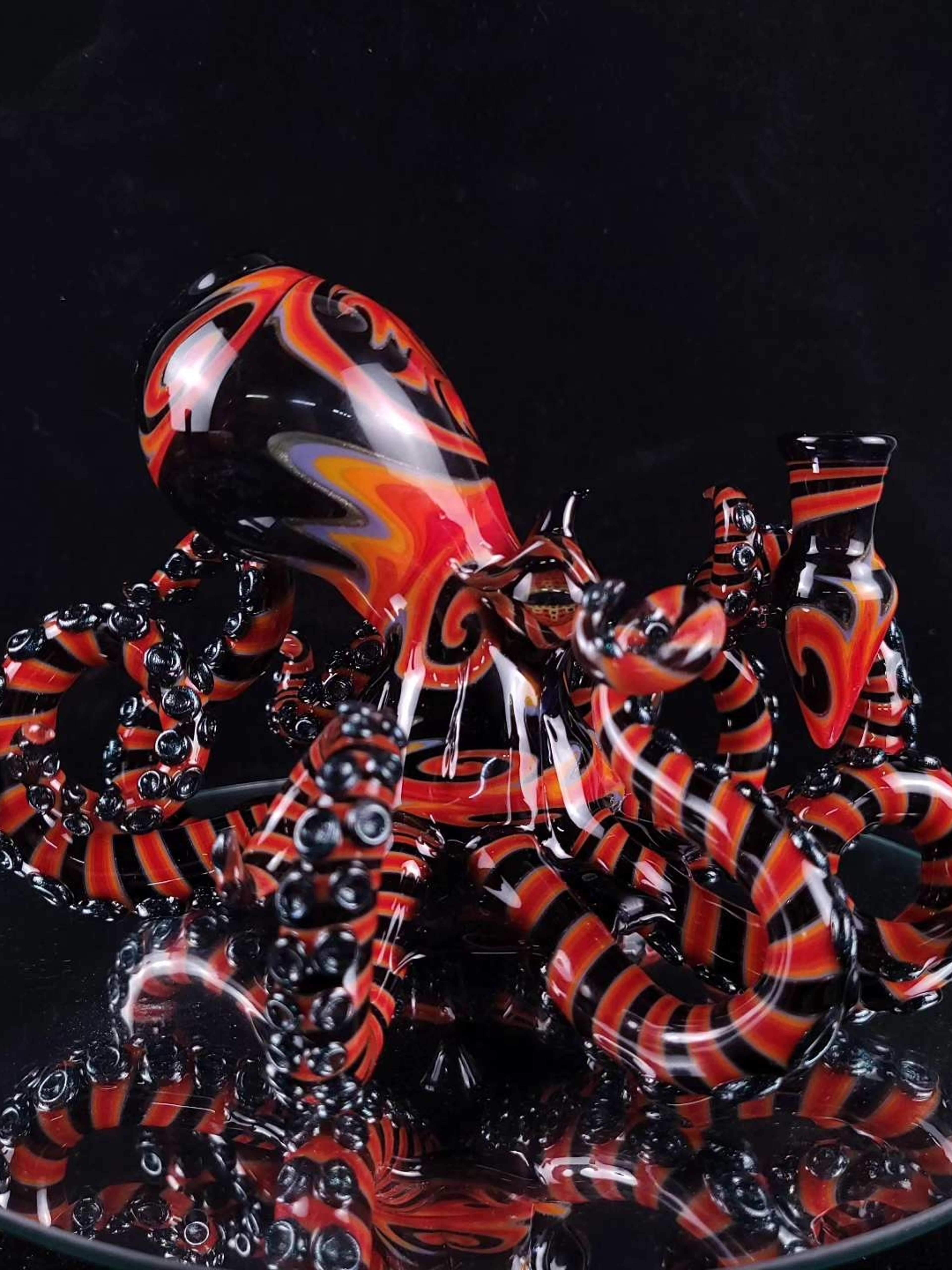 Preview pic of Tribal fire octopus sculpture