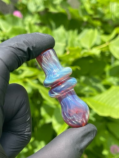 Preview pic of Joint holder in fumed red Elvis #2