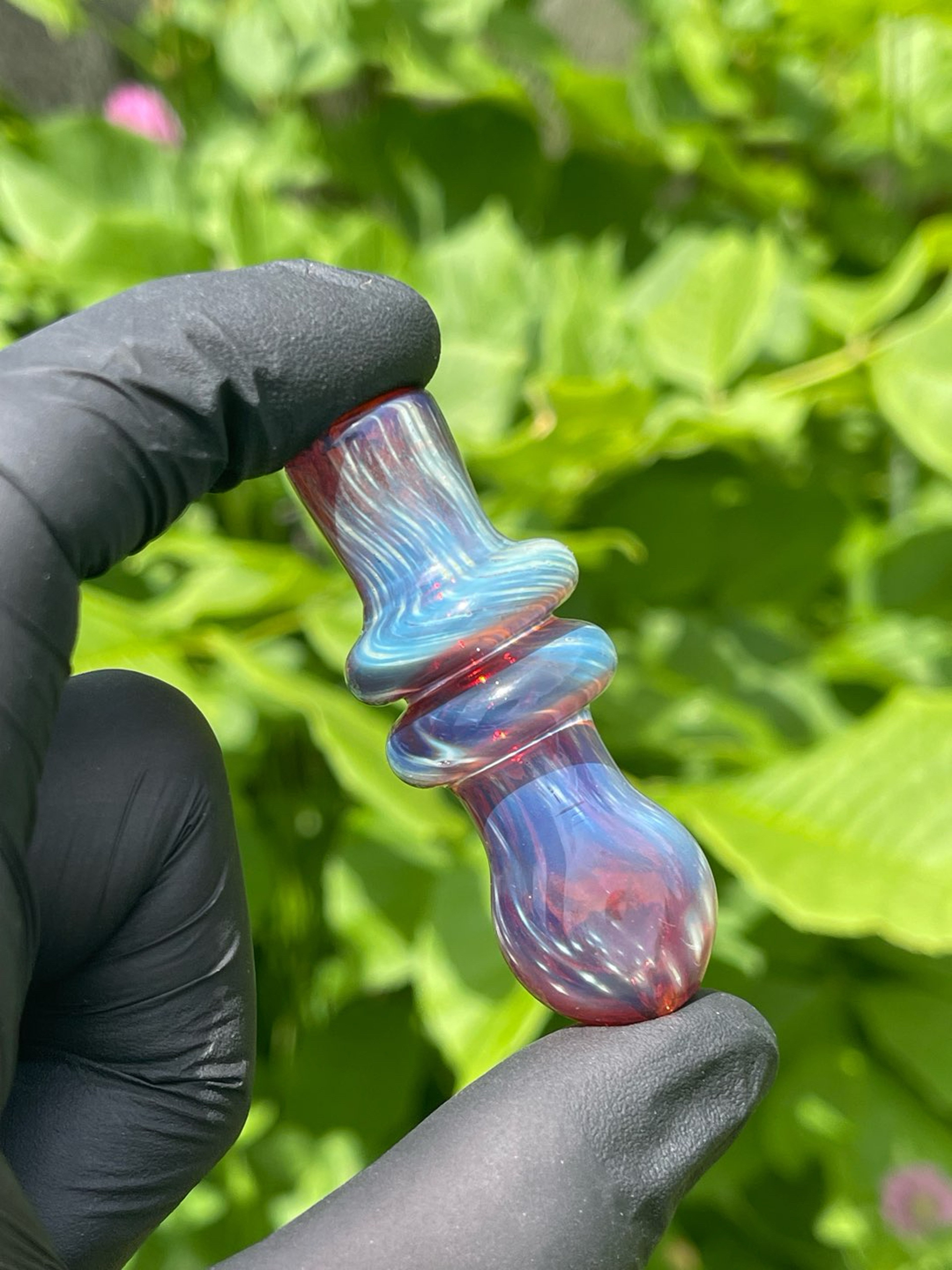 Preview pic of Joint holder in fumed red Elvis #2