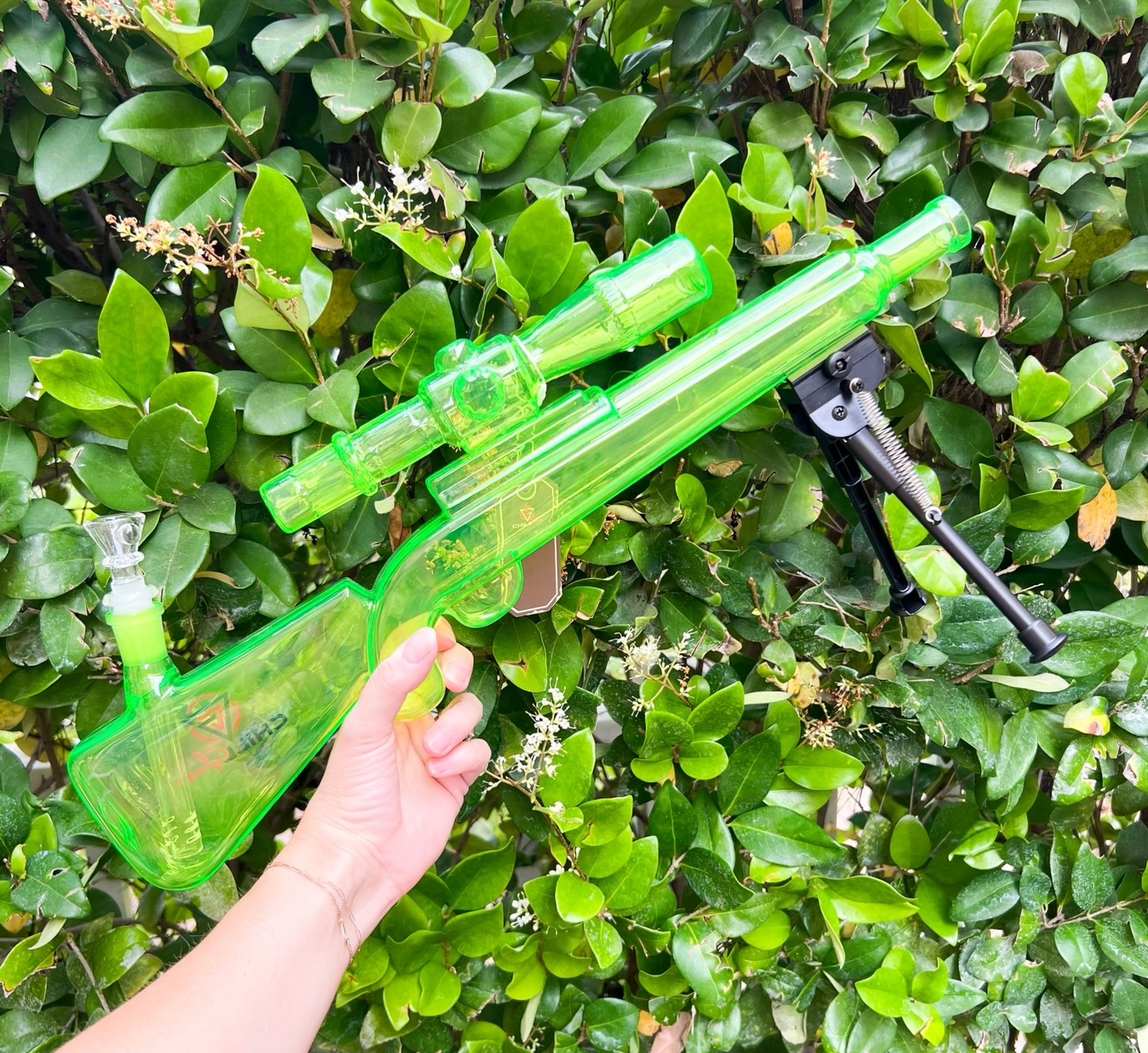 Preview pic of Chill Glass 18in Rifle w/Stand Beaker