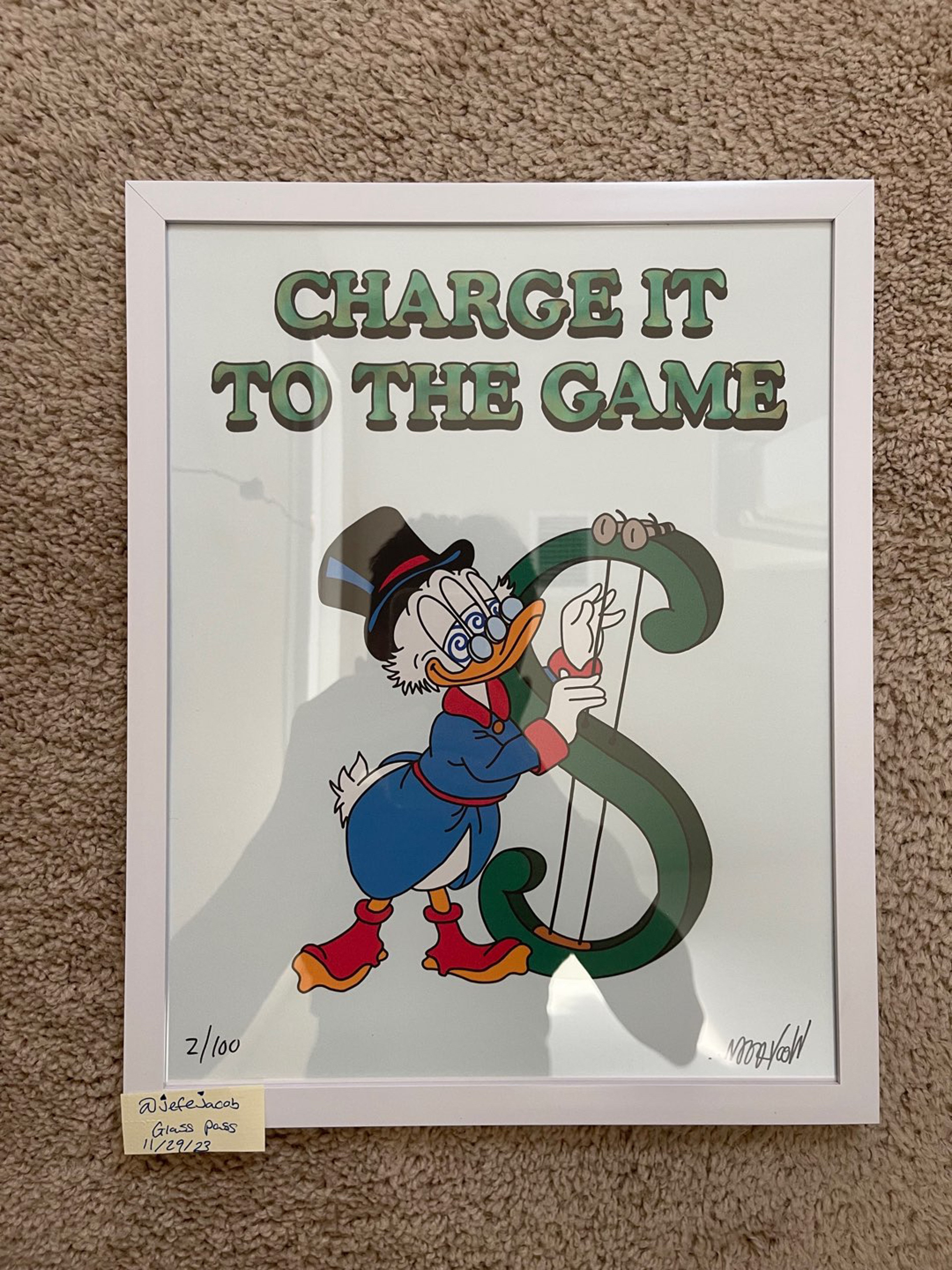 Preview pic of Lot Comedy Wookerson “Charge it to the Game” Print