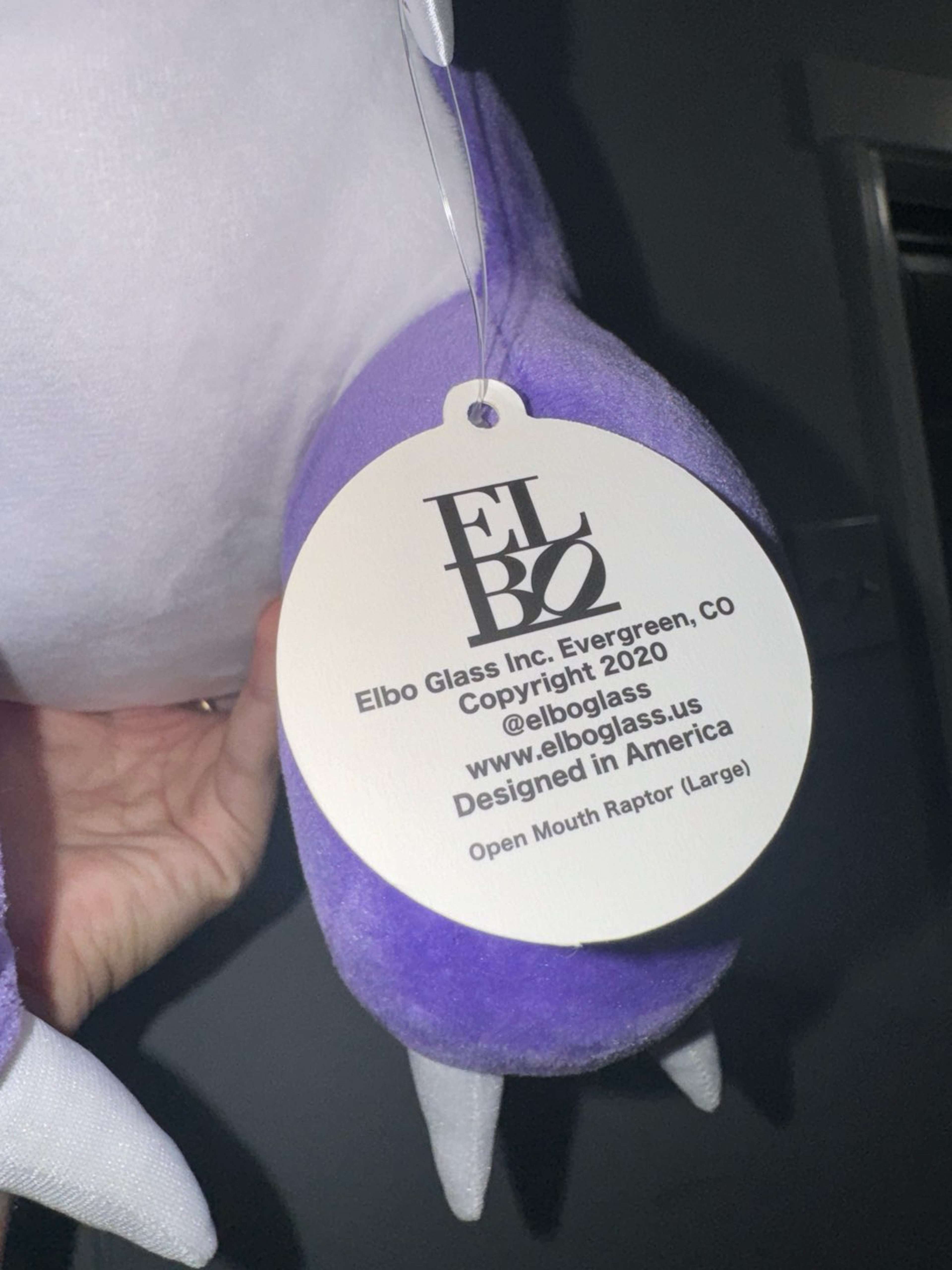 Preview pic of Elbo Glass Raptor Plushie