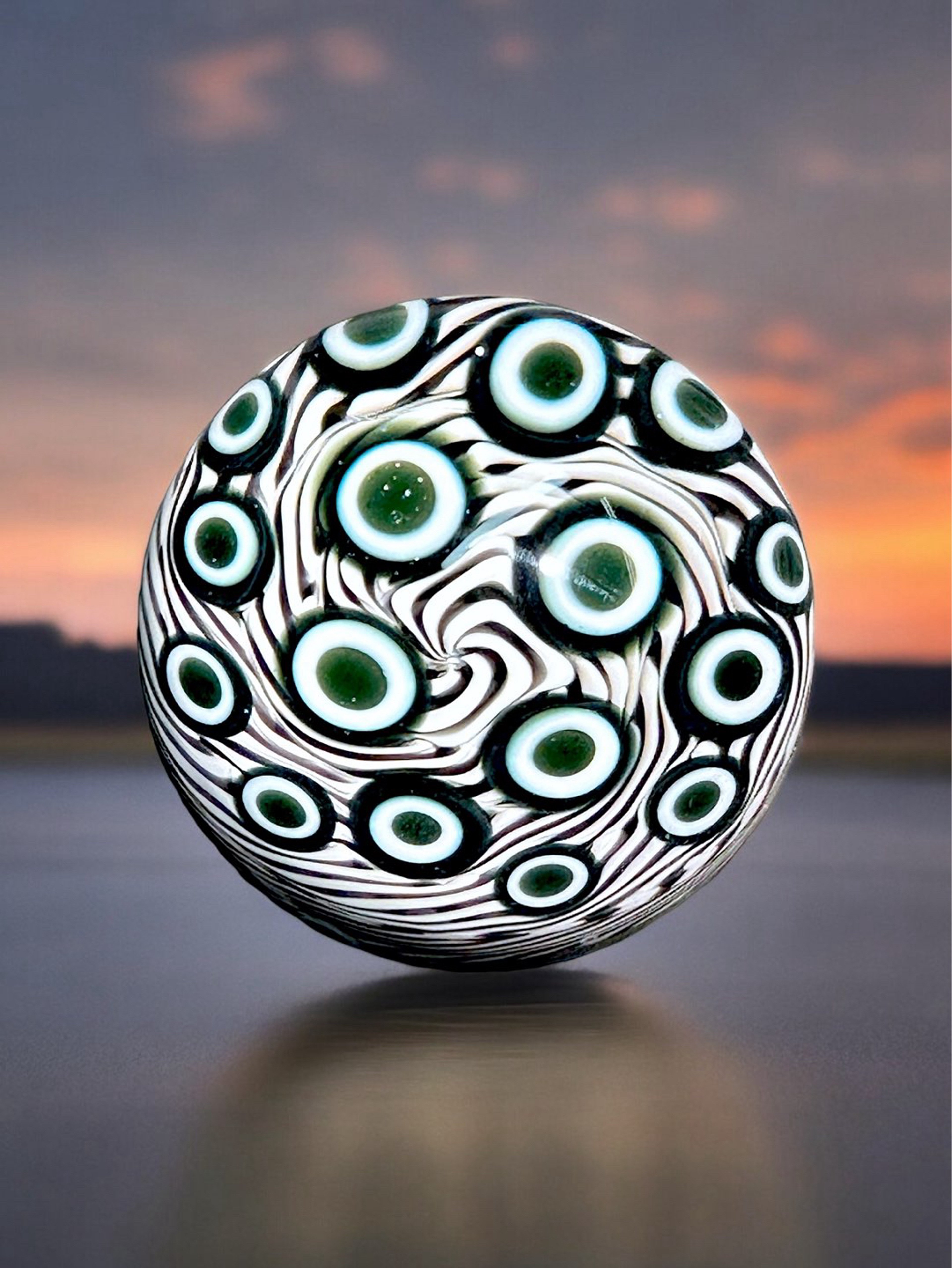 Preview pic of 1.51” Cane & Dotstack Marble