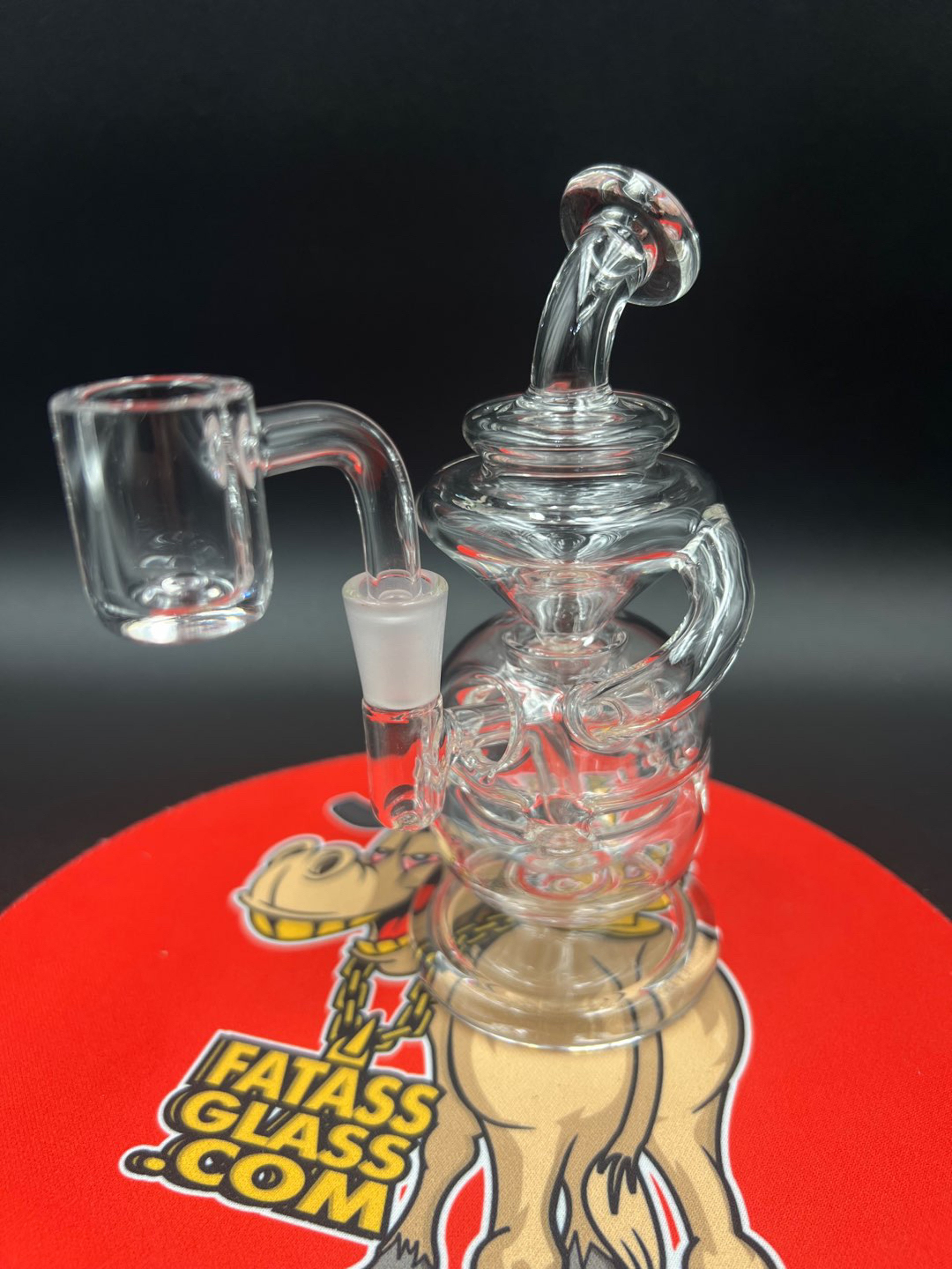 Preview pic of 6” Mini Egg Recycler w. Quartz Banger