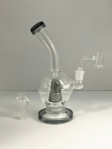 Preview pic of Black and White transparent Glass Rig