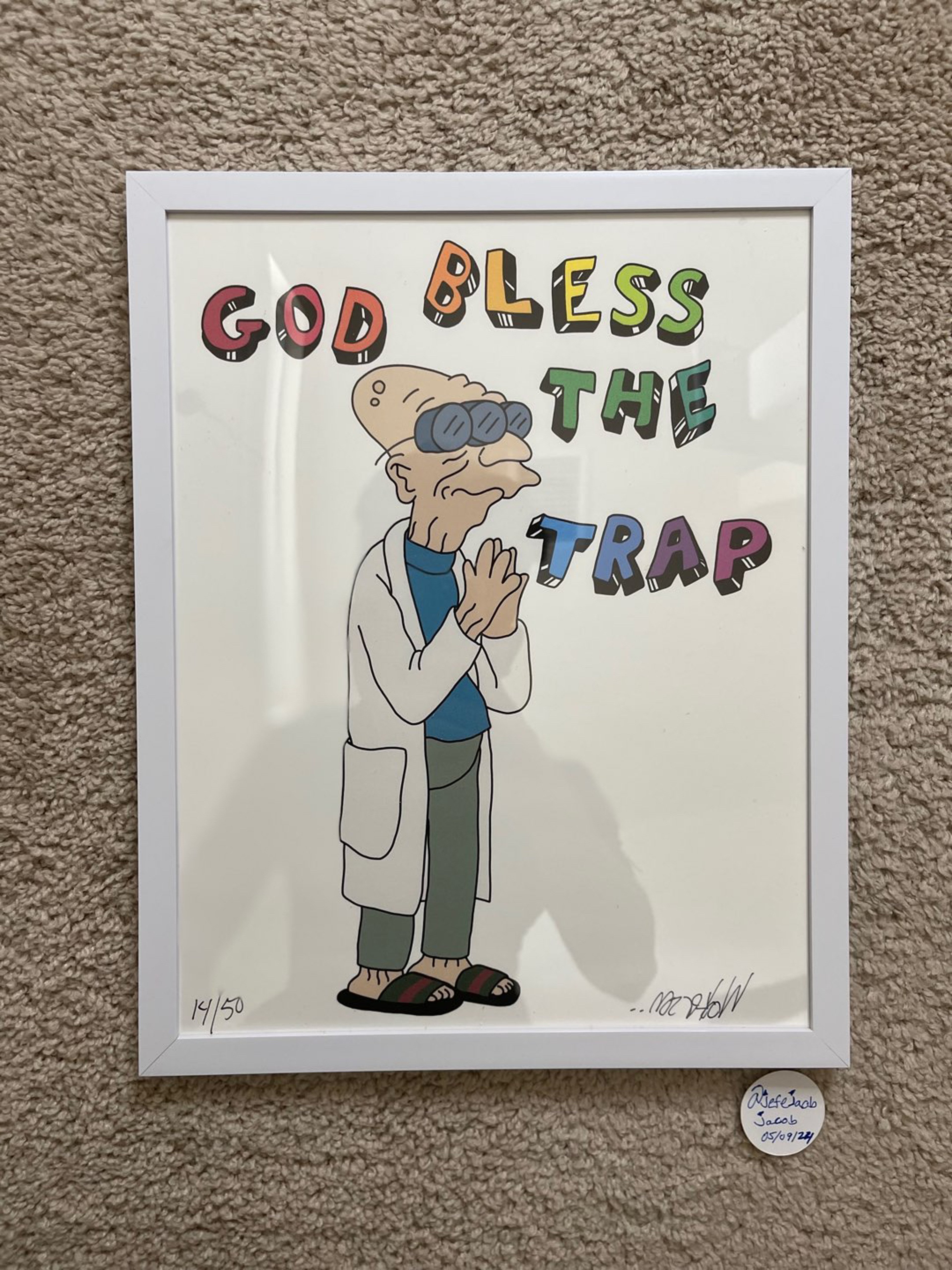 Preview pic of Lot Wookerson “God Bless The Trap” Print