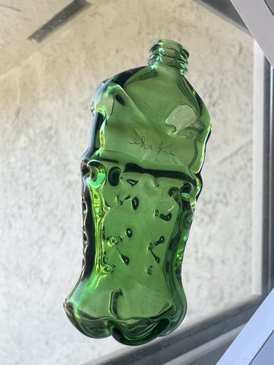 Preview pic of Matt Eskuche (Kuchekup) crushed bottle pendant