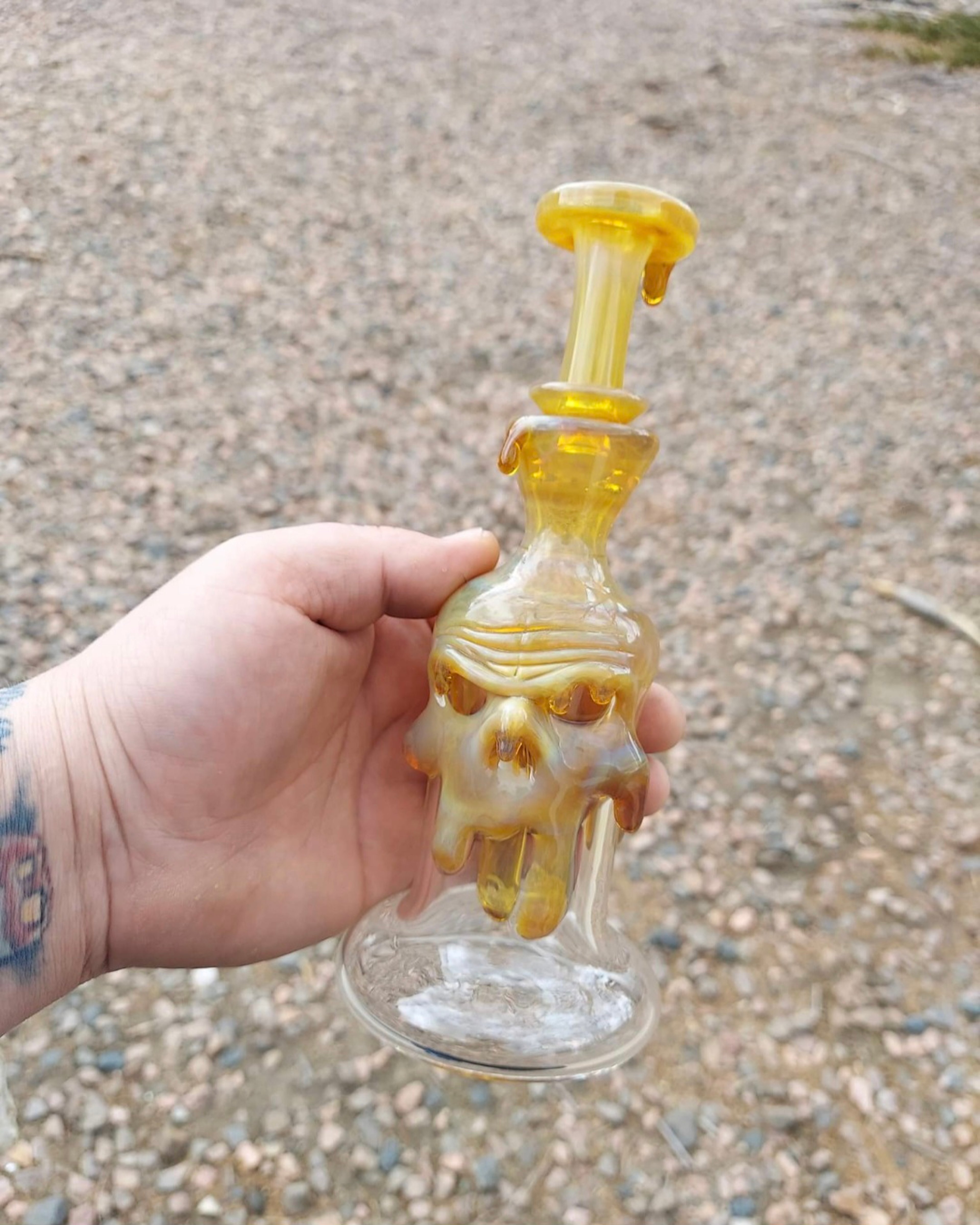 NS Yellow Drip Skull by Grimeglass image 0