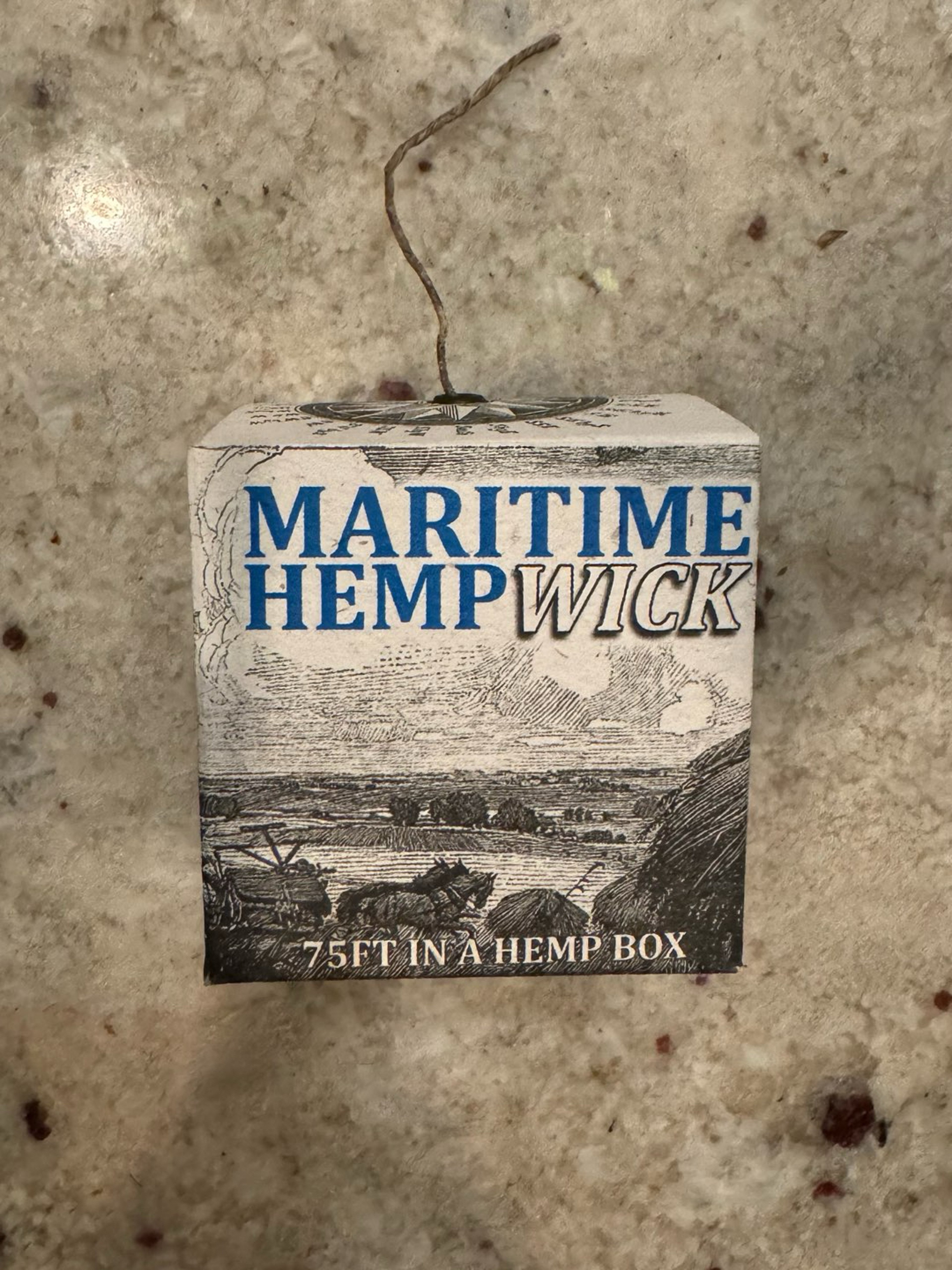 Preview pic of Maritime 75 foot hempwick and organic beeswax
