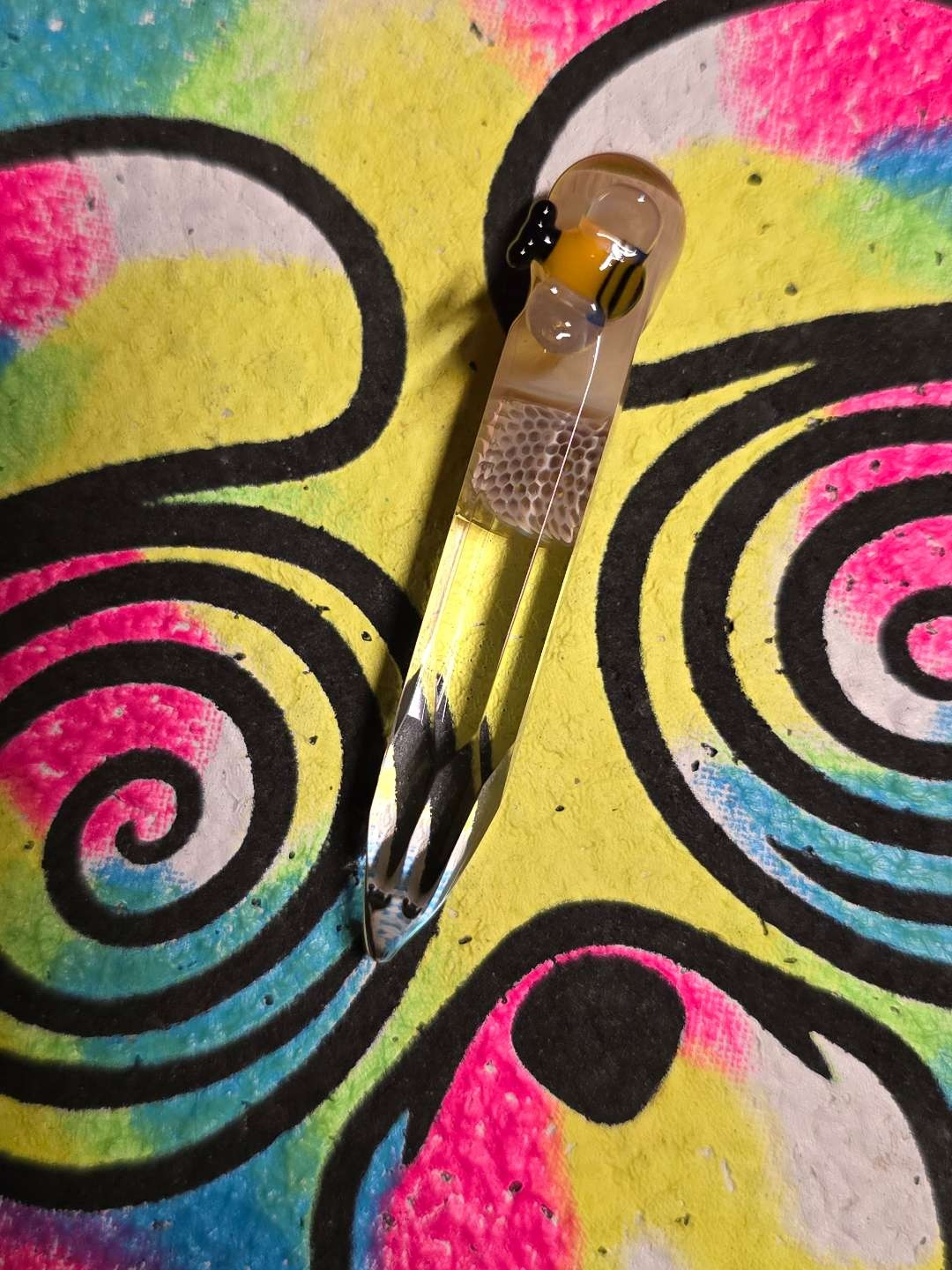Preview pic of Joe P x Matt Vision Honeycomb Cold Worked Dagger Pendant