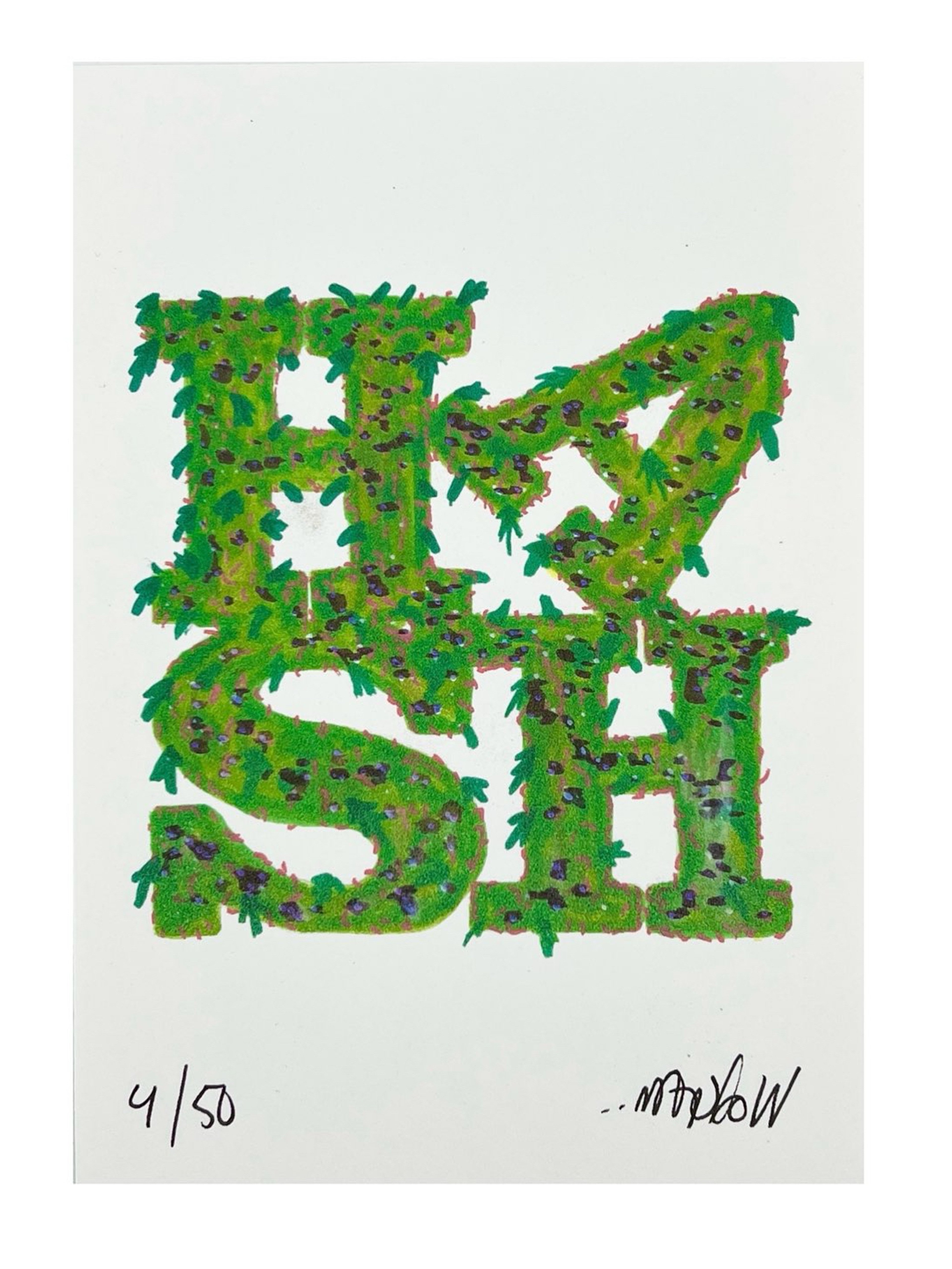 Preview pic of “Hash Flowers” print by Lot Comedy
