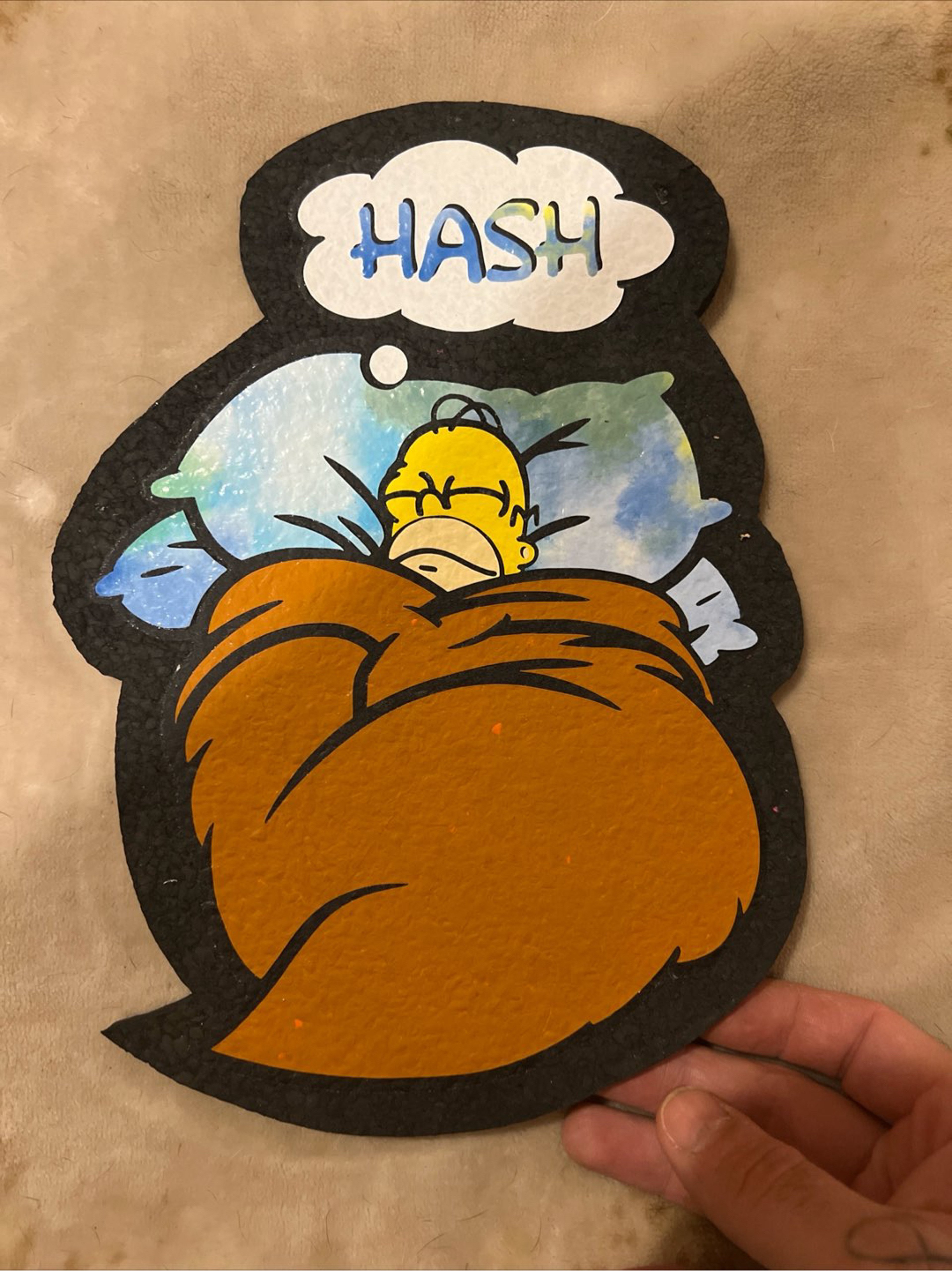 Preview pic of Homer Simpson hash moodmat