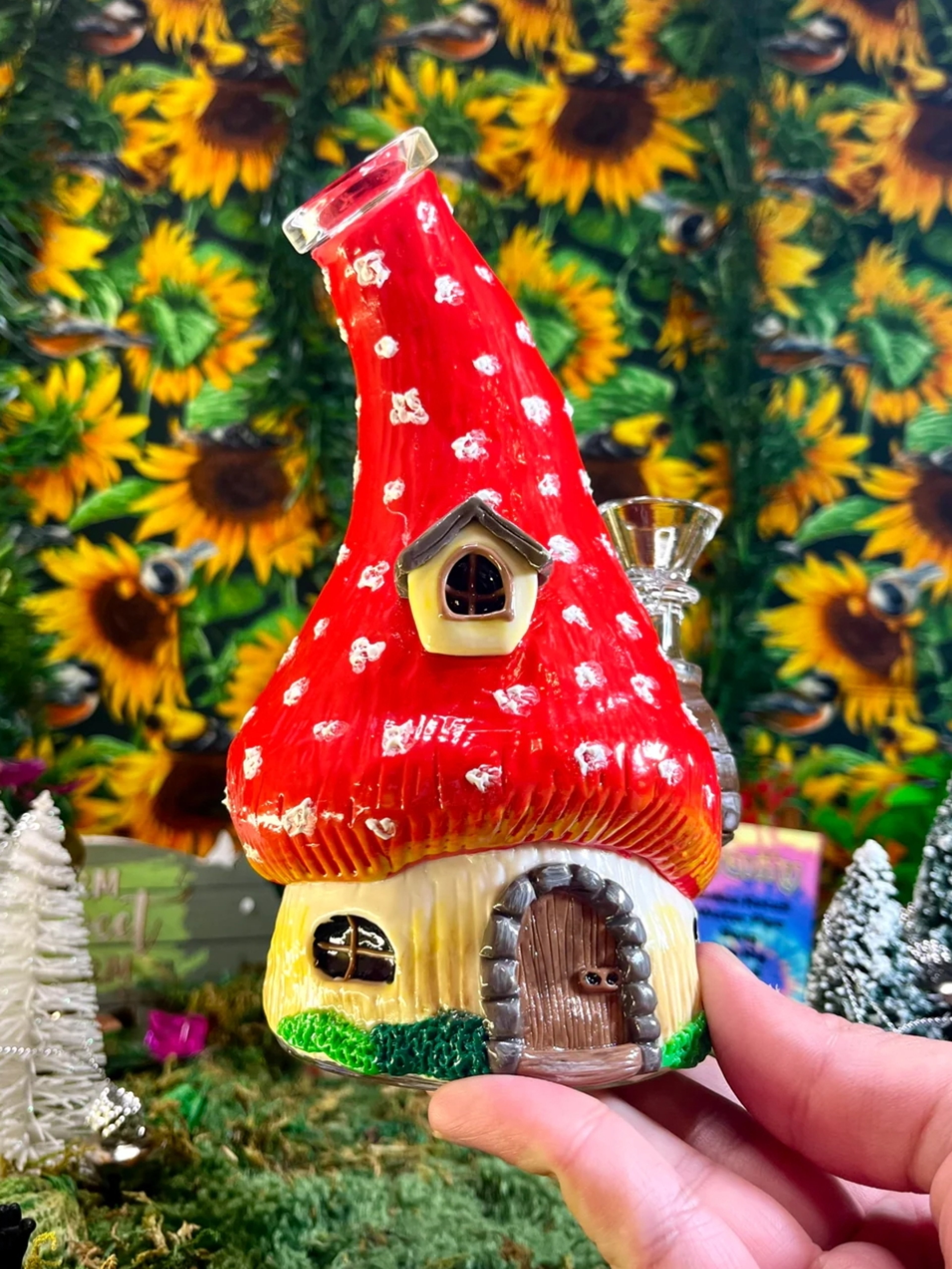 Preview pic of Mushroom 🍄 shape Glass Recycler Rig