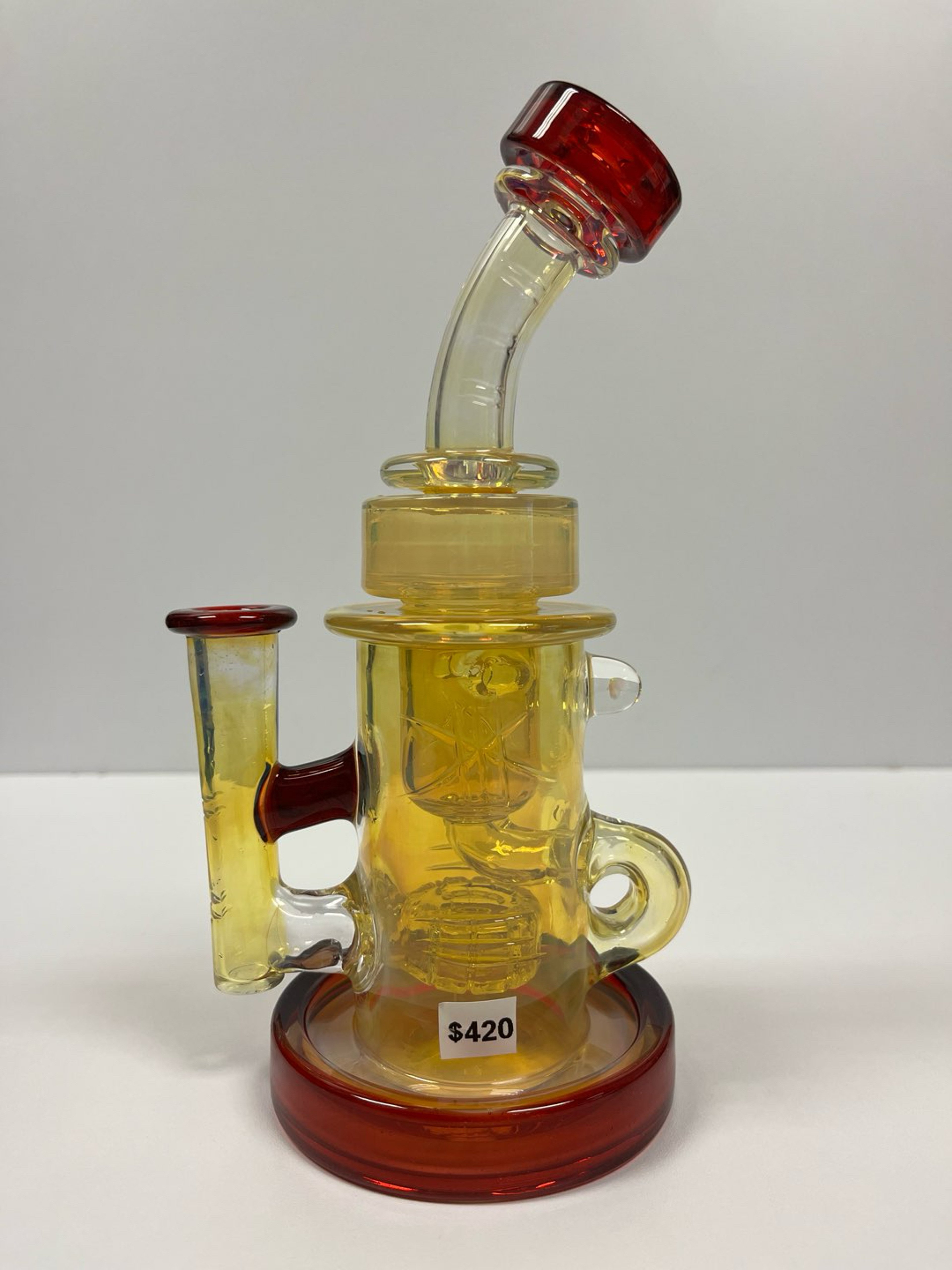 Preview pic of Bronx Glass full size 14mm 90 heavy fume and red accent