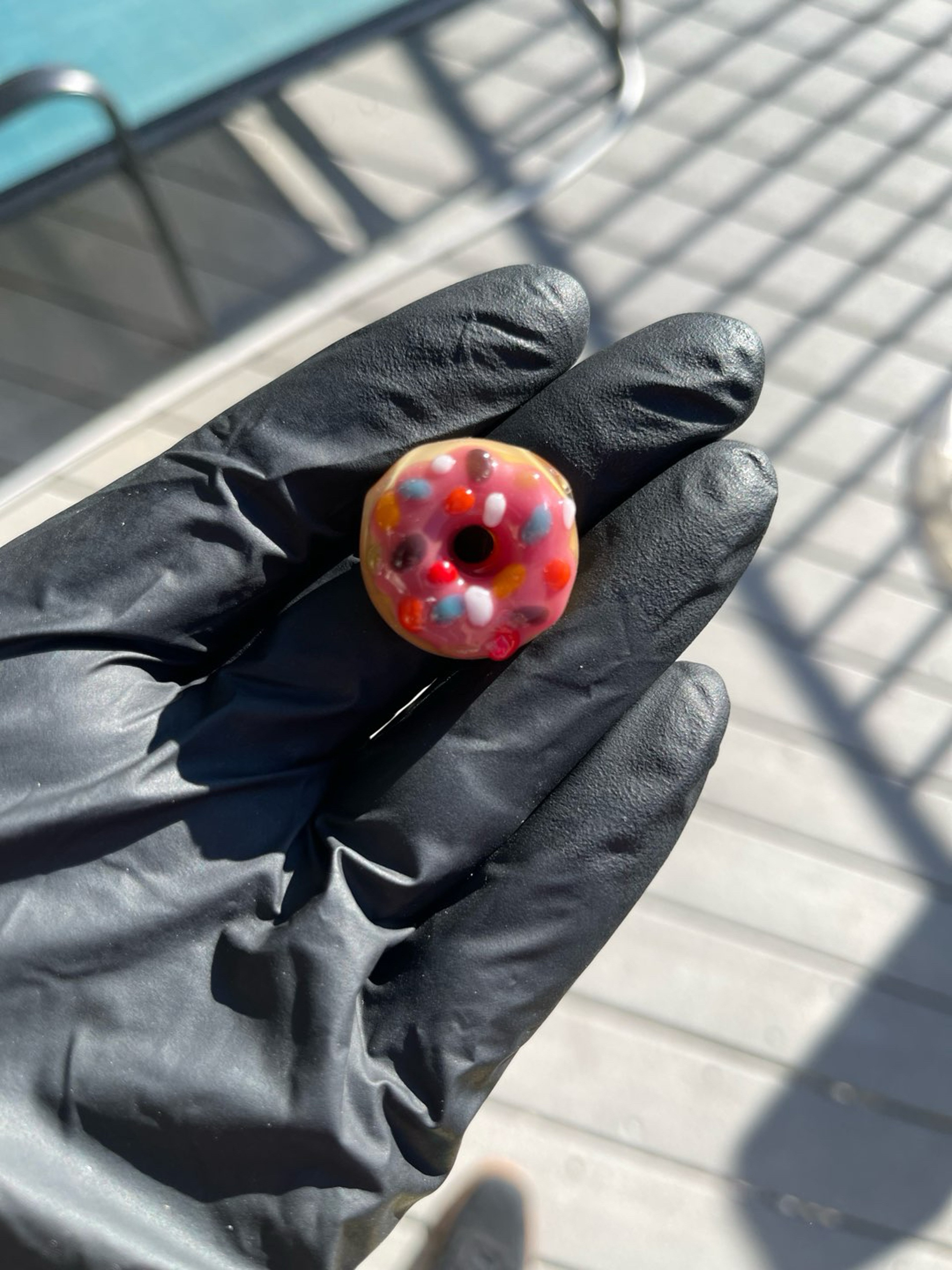Preview pic of kgb pink frosted micro donut pendy