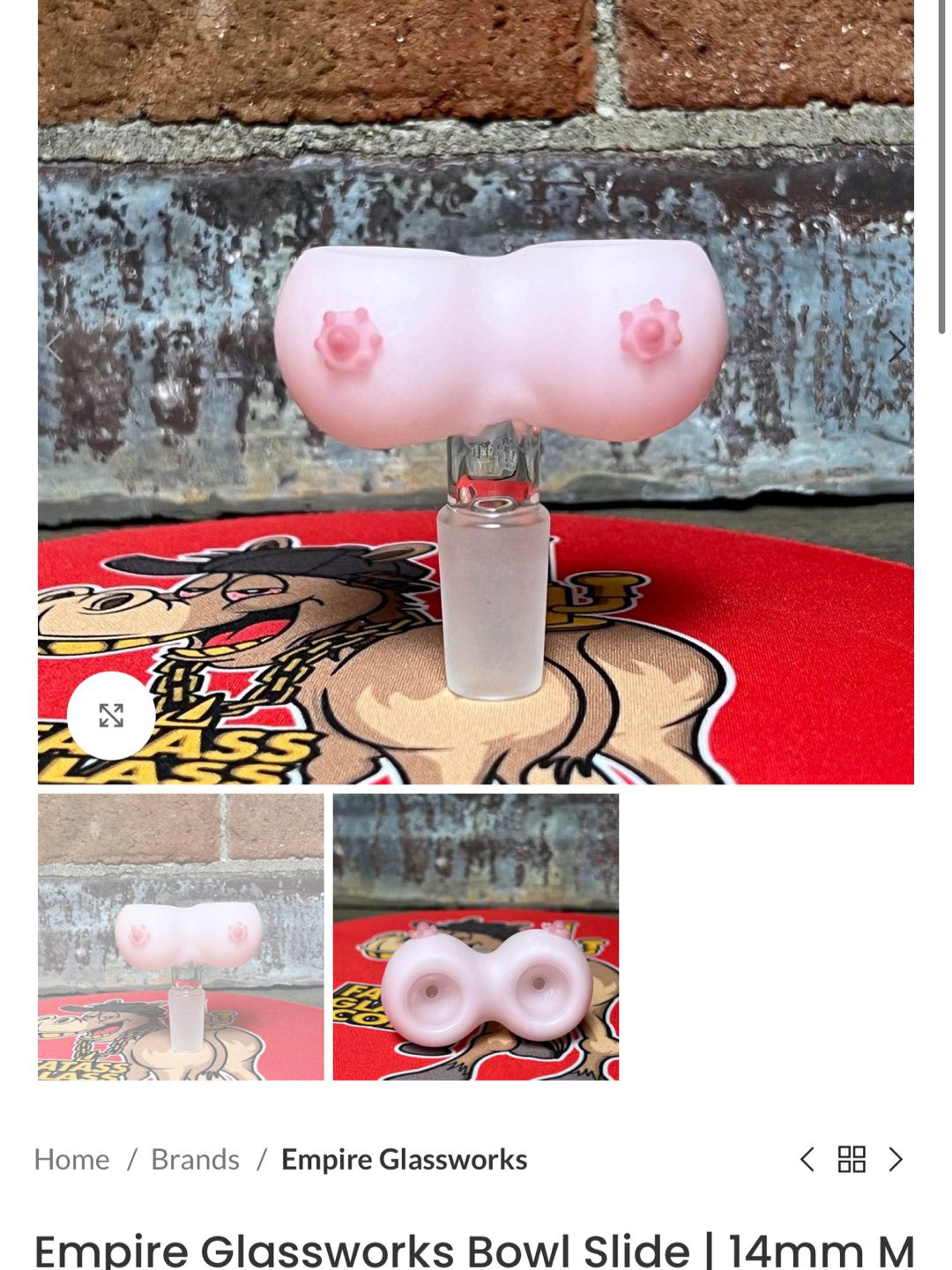 Preview pic of Empire Glassworks Bowl Slide | 14mm M | Boobies