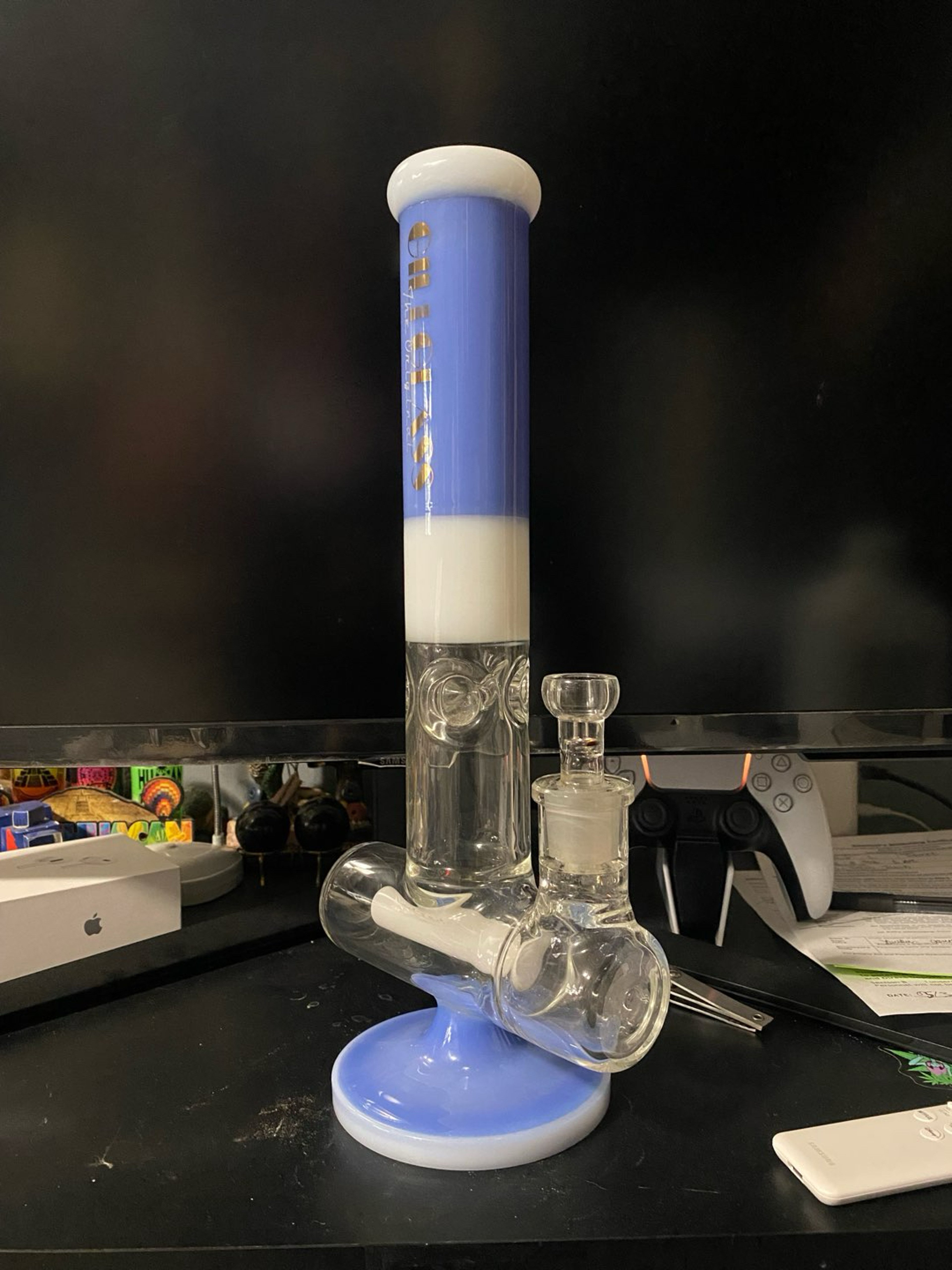 14” straight tube with incline perc image 0