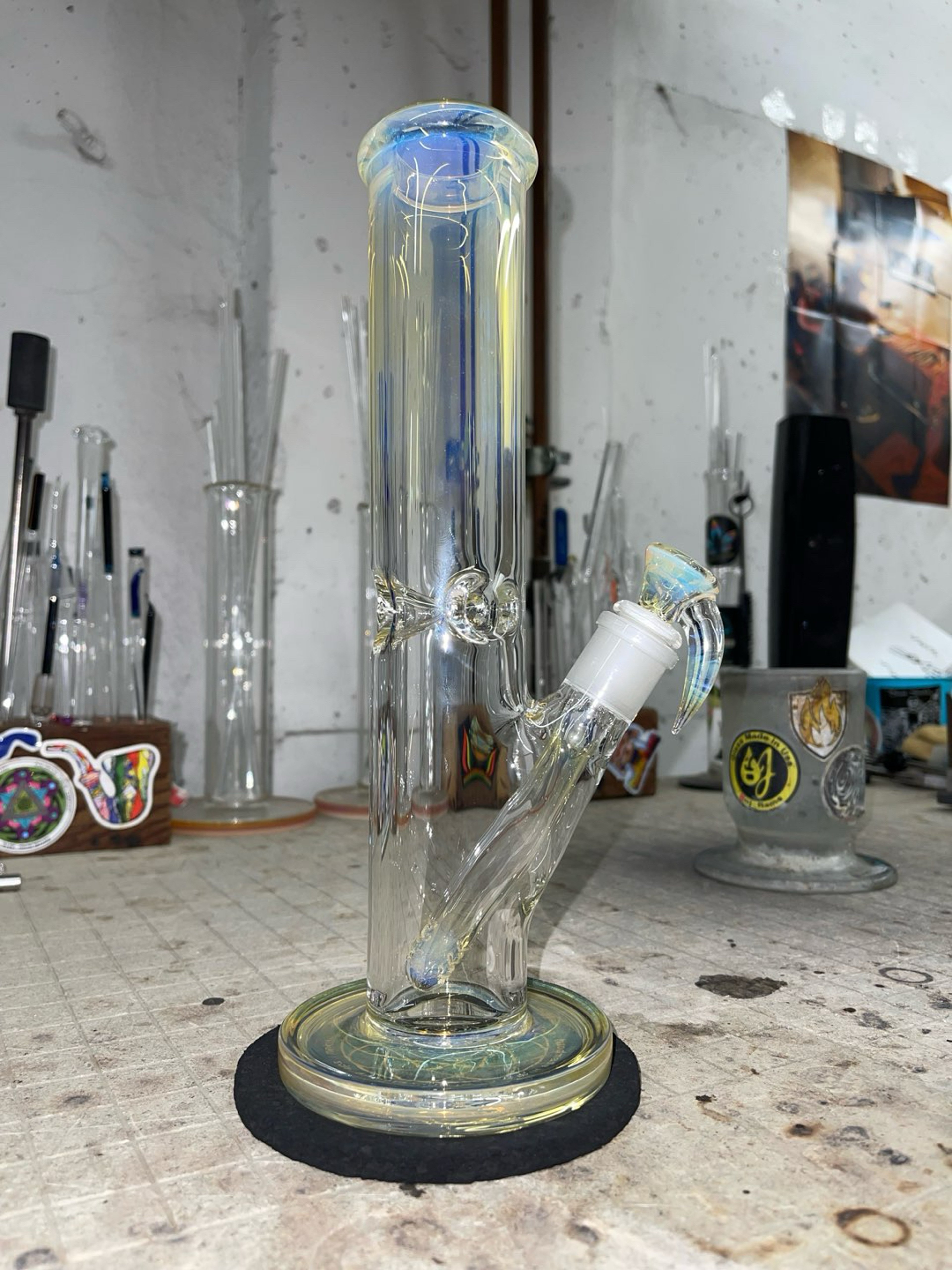 Preview pic of Straight tube with silver fume accents 7mm thickness