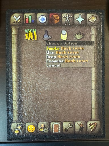 Preview pic of osrs smoke hash rosin moodmat