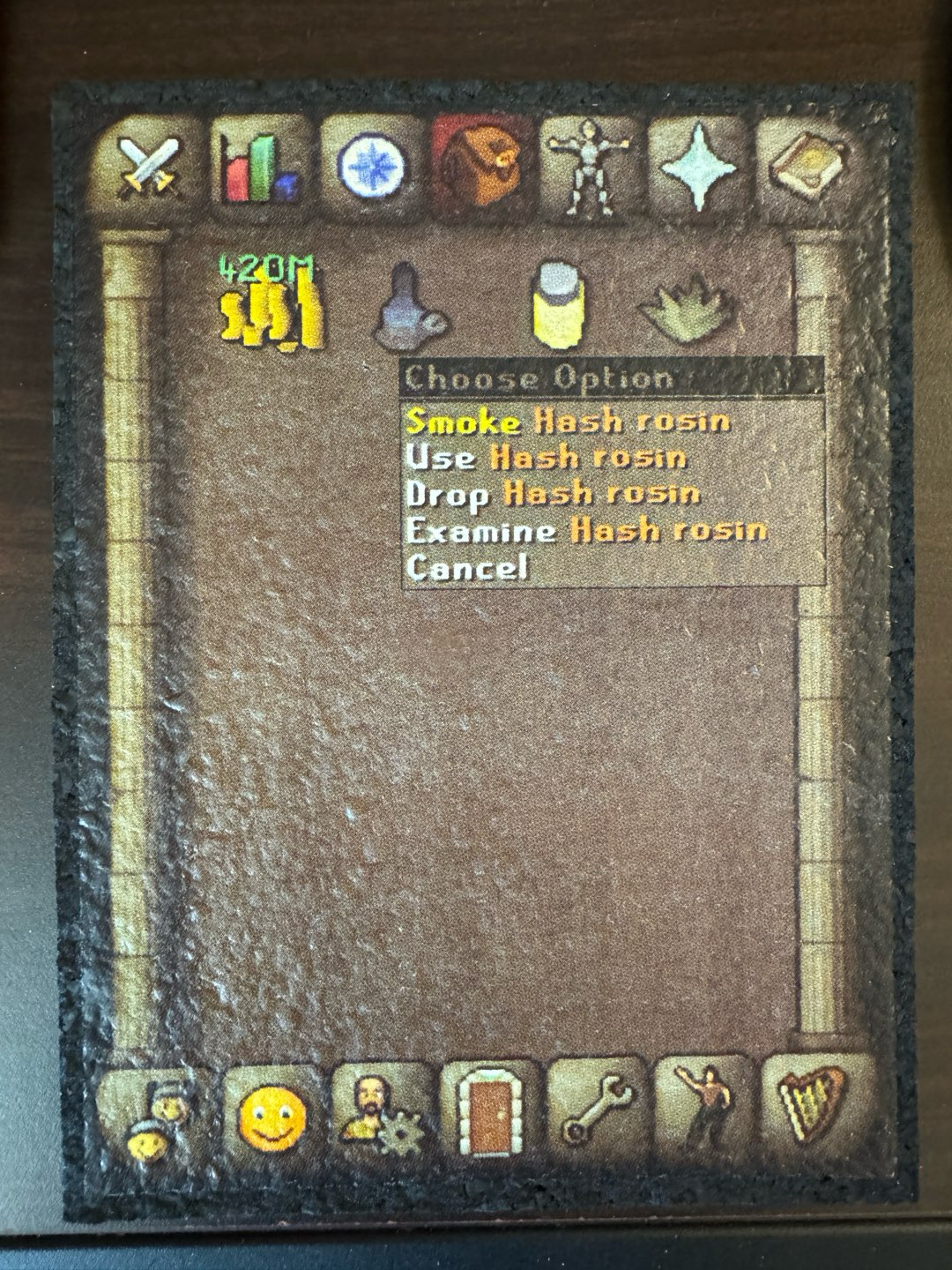 Preview pic of osrs smoke hash rosin moodmat